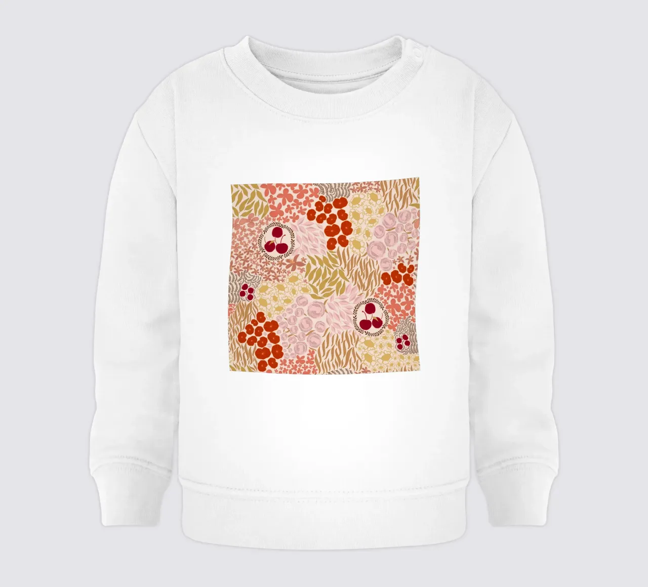 Autumn Fall Colors Hand Drawn Small Flowers felpa neonato da gulsengunel