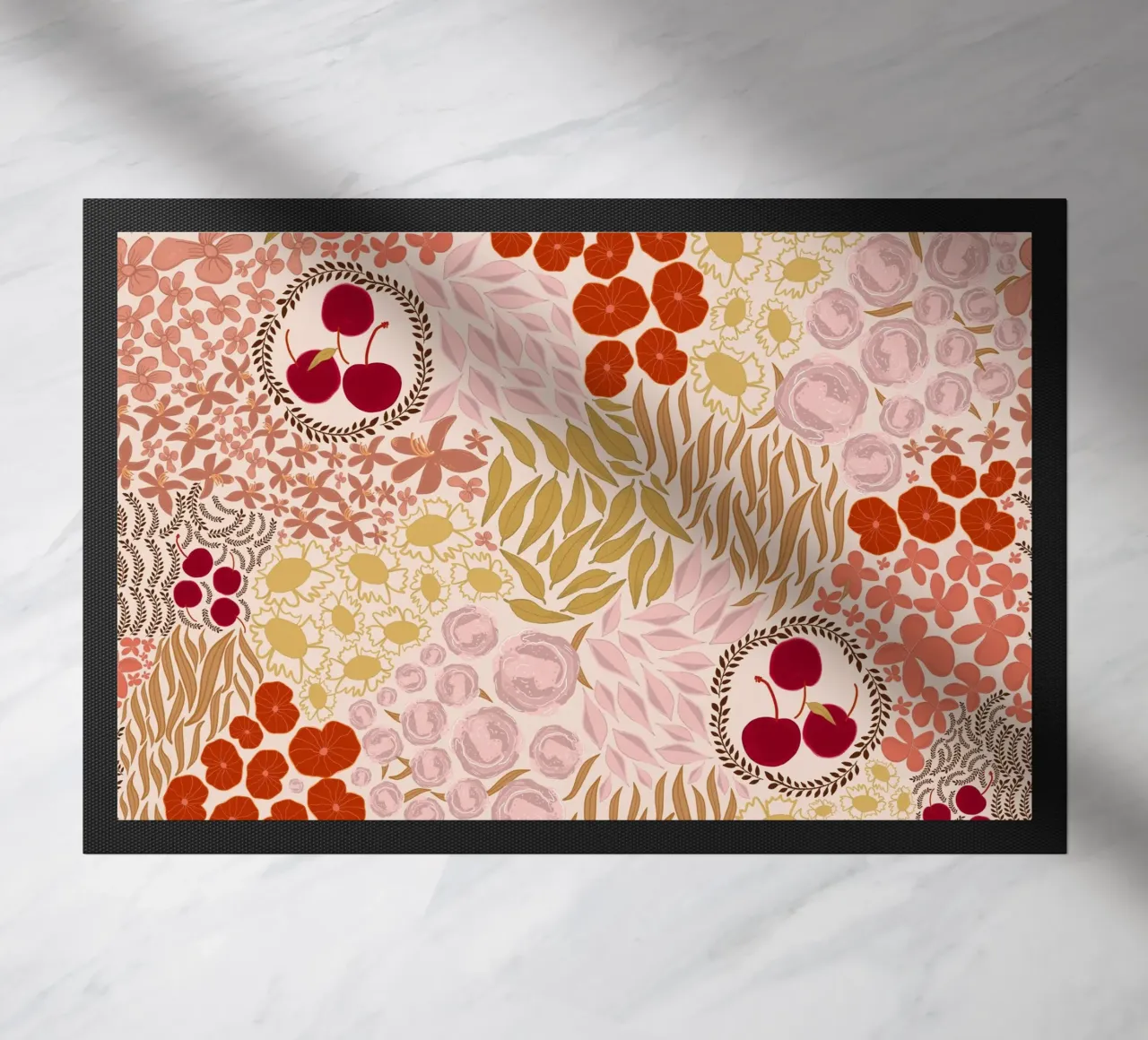 Autumn Fall Colors Hand Drawn Small Flowers zerbino da gulsengunel