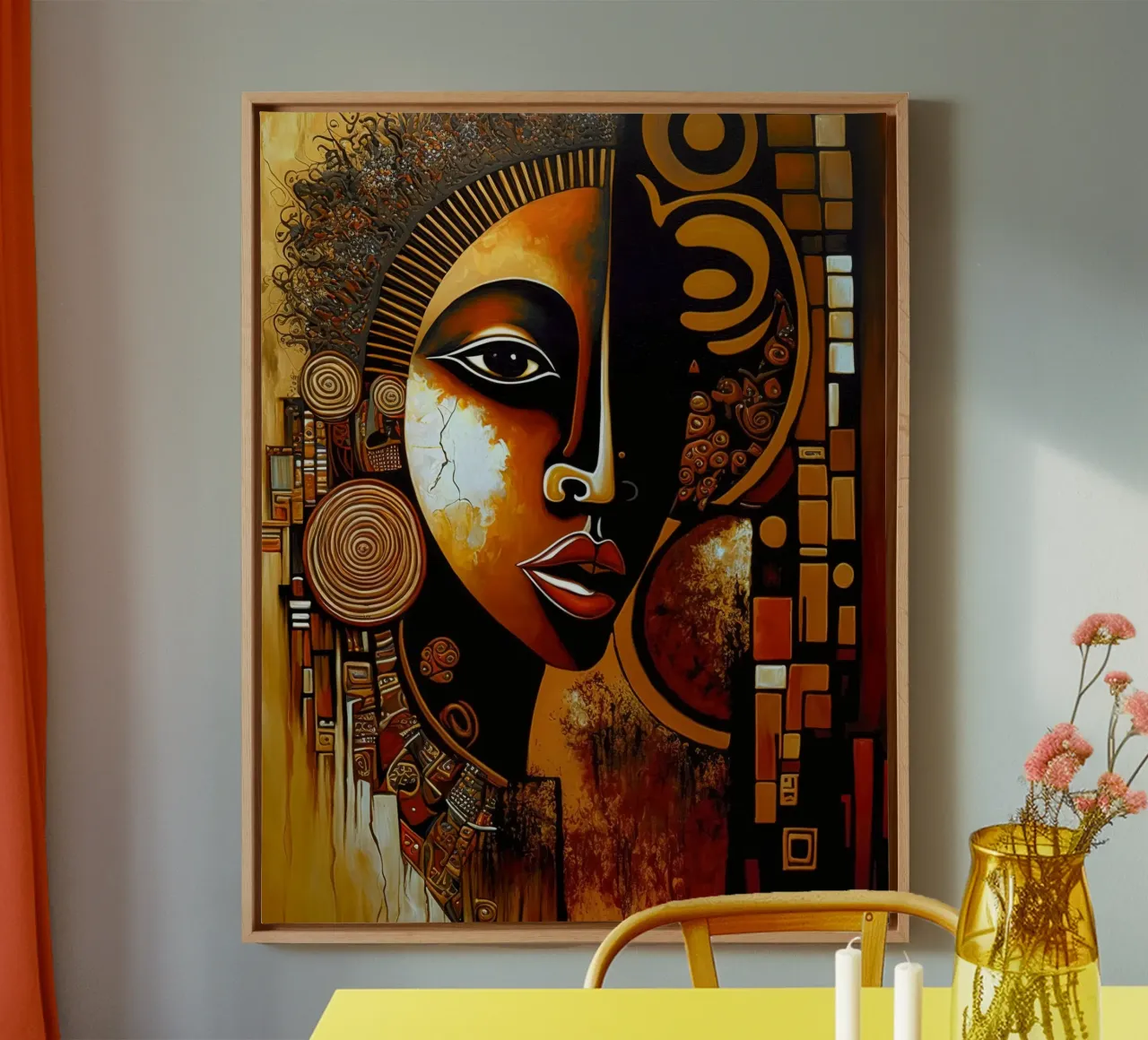 Muurkunst van Imagine canvas met Baklijst van Imagine