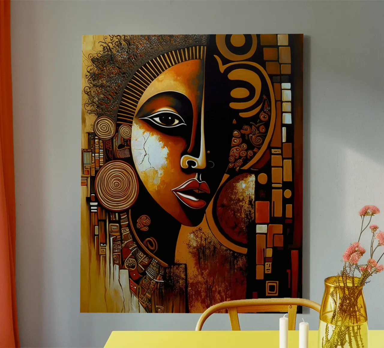 Muurkunst van Imagine canvas met Baklijst van Imagine