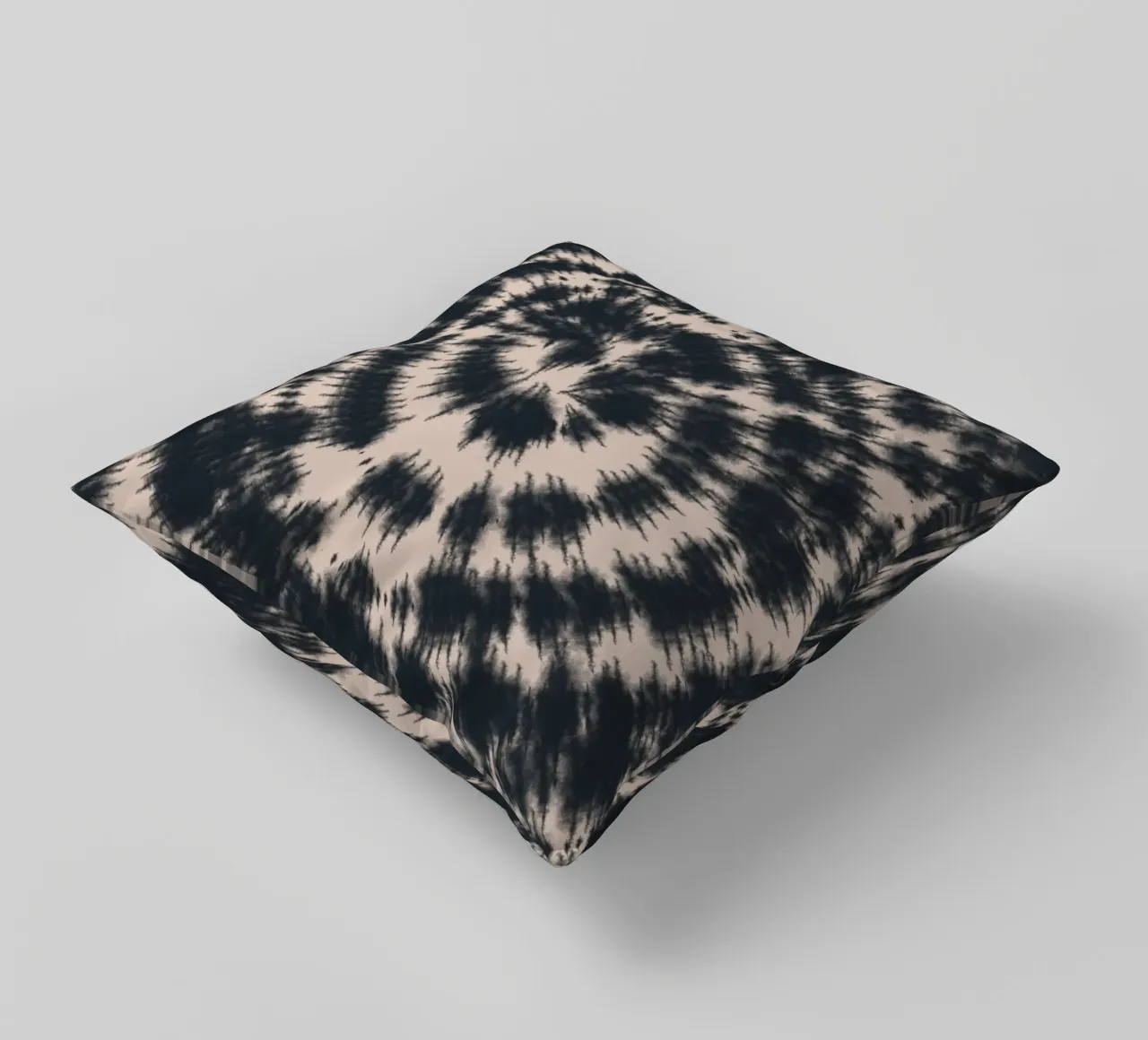 Tie dye in nero cuscino da Little Dean