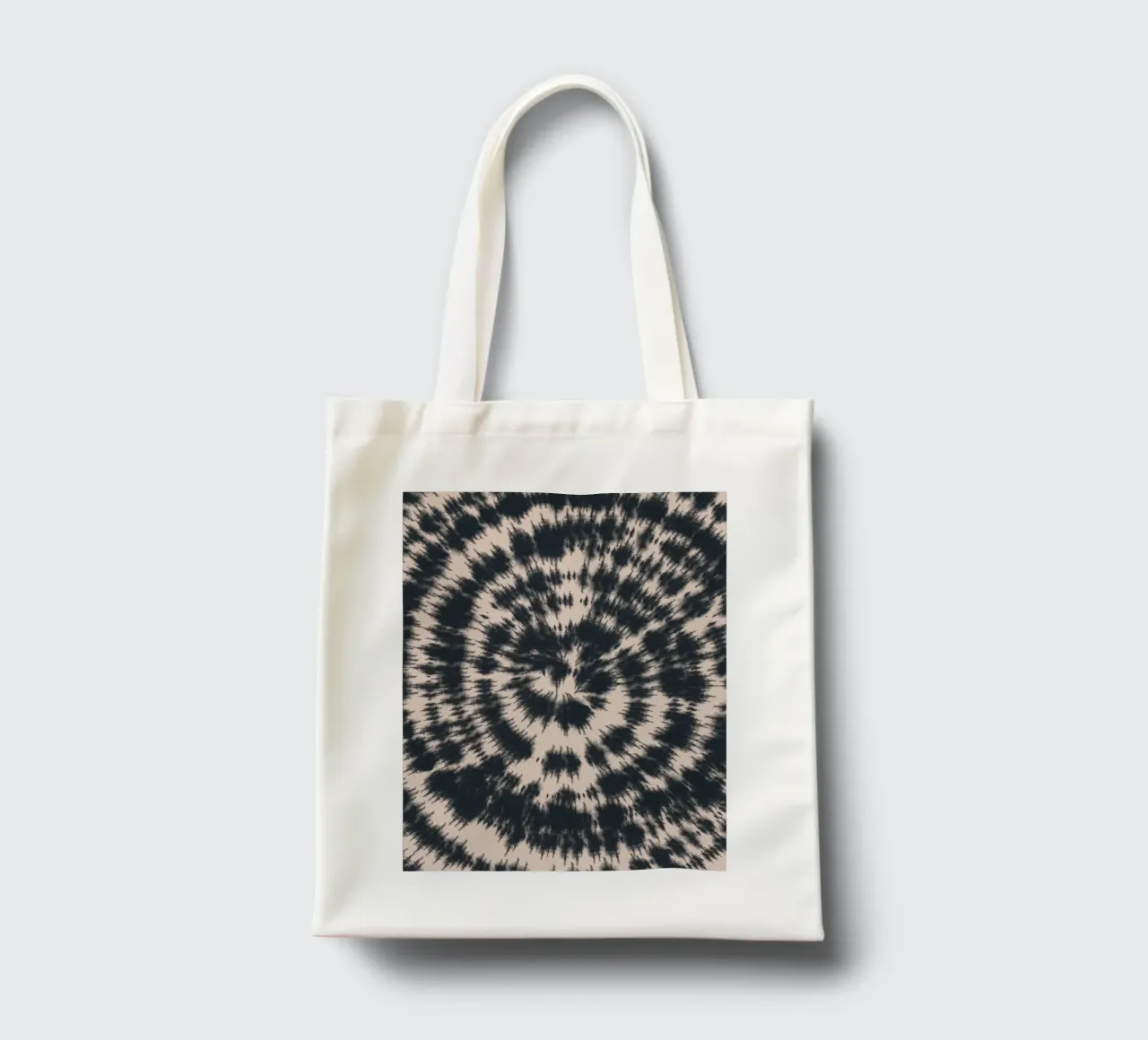 Tie dye in nero borsa in juta da Little Dean