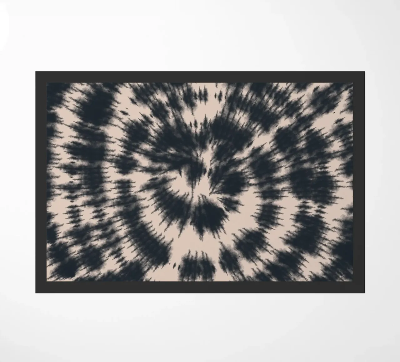 Tie dye in nero zerbino da Little Dean