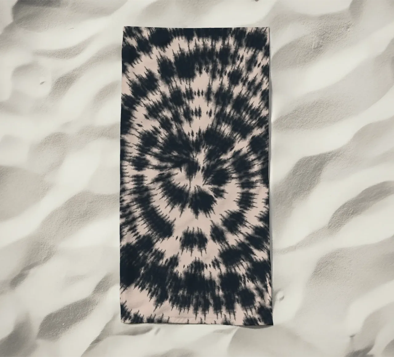 Tie dye in nero telo mare da Little Dean