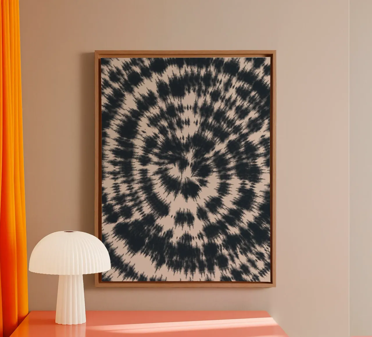Tie dye in black canvas by Little Dean
