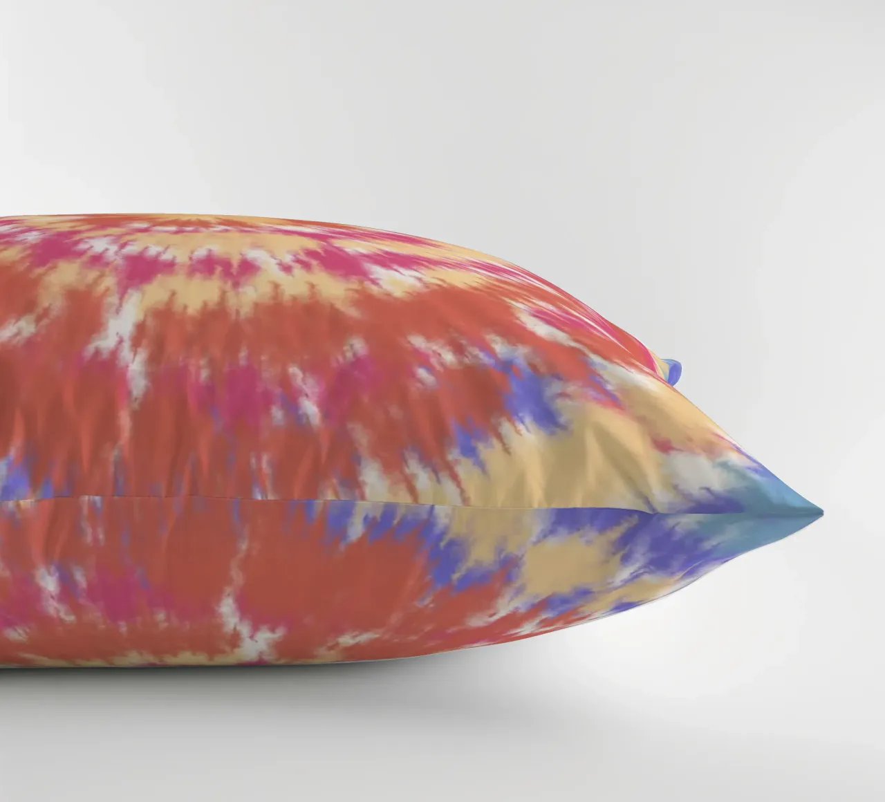 Radial pattern tie dye decorative cushion by Little Dean