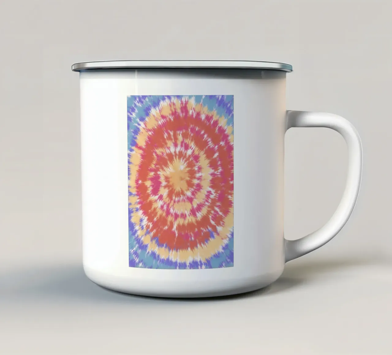 Legatura con motivo radiale tazza in smalto da Little Dean