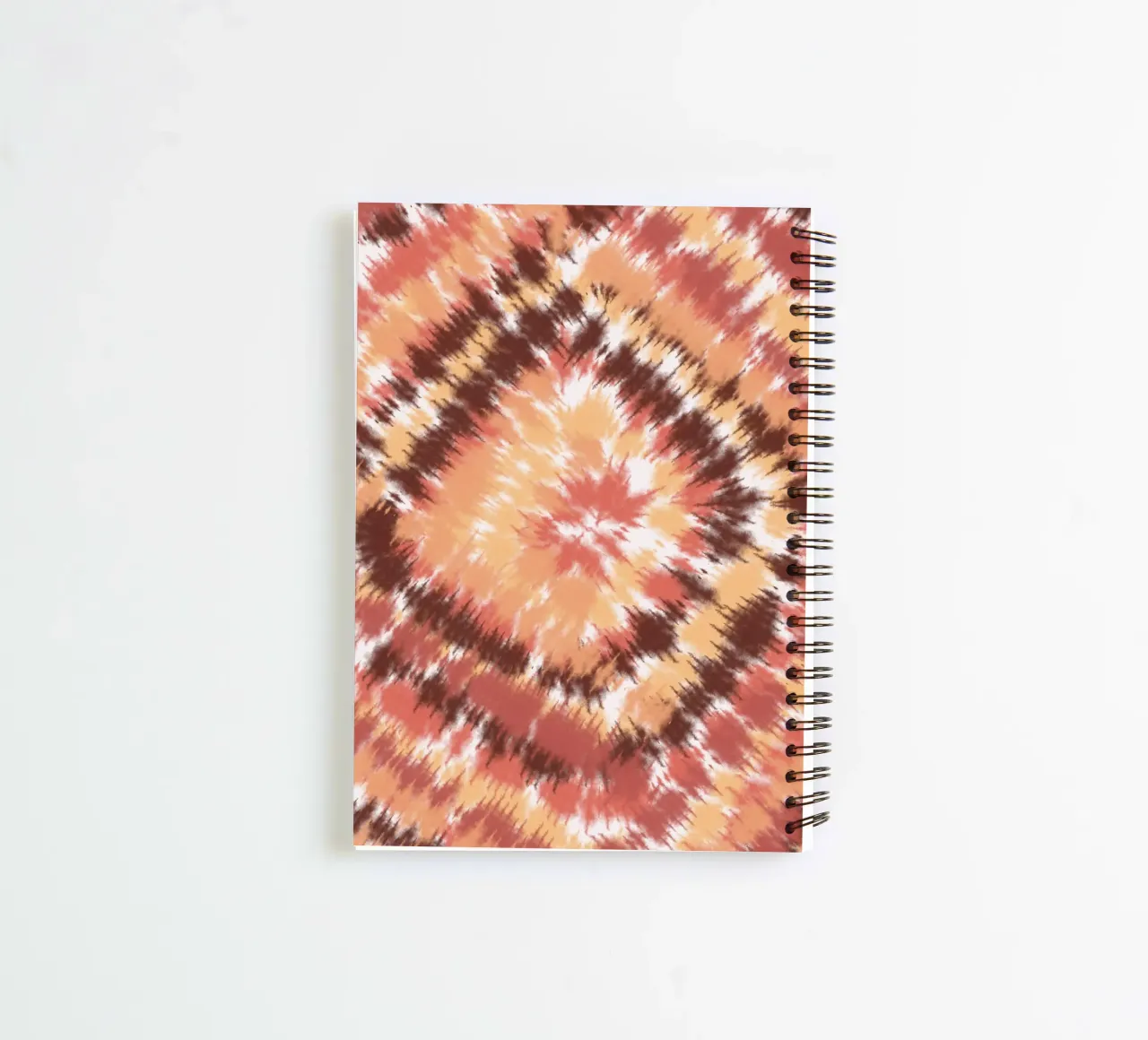 Tie dye in fall color spiral notebook by Little Dean