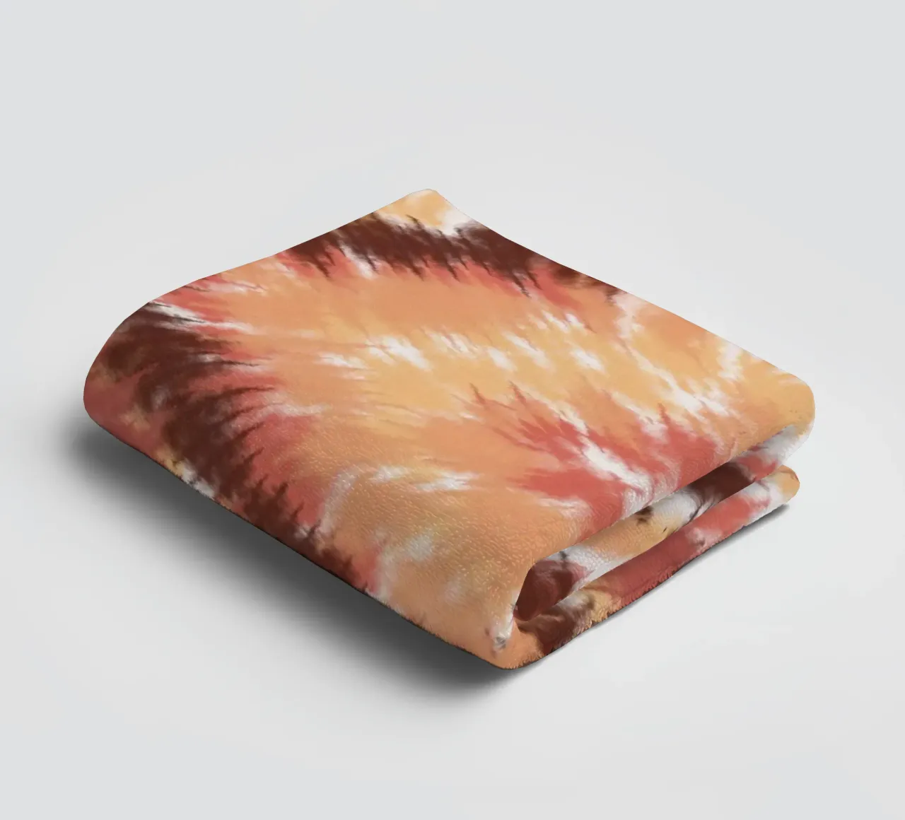 Tie dye in fall color towel by Little Dean