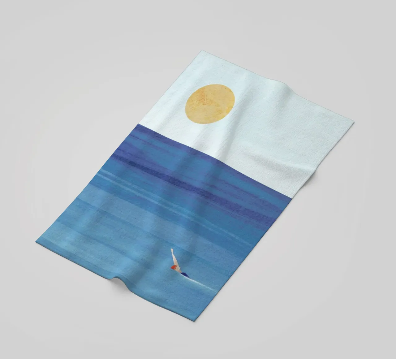 Sunset Swim telo mare da Henry Rivers