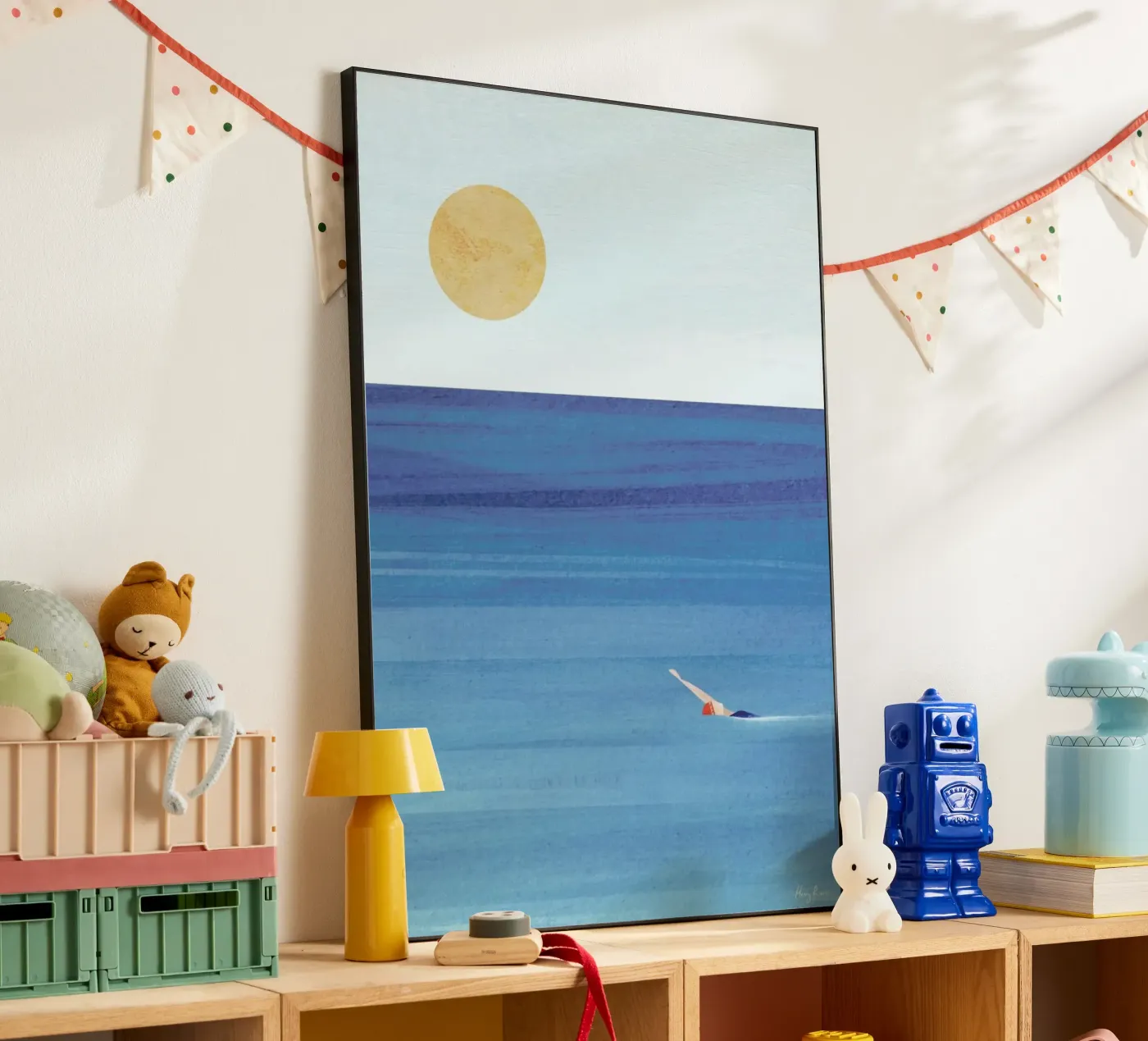 Sunset Swim pannello forex da Henry Rivers