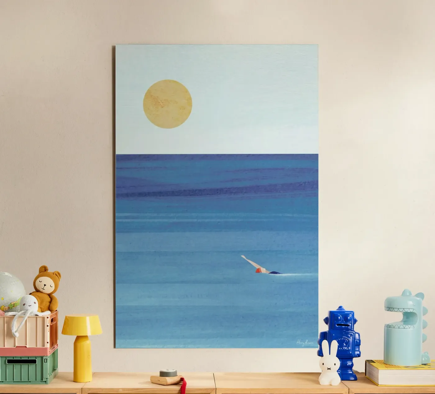 Sunset Swim pannello forex da Henry Rivers