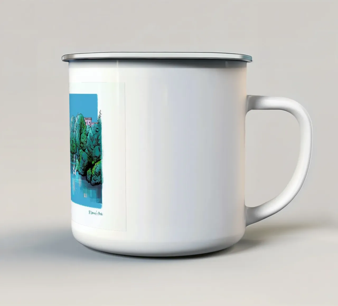 London St James's Park tazza in smalto da Rocket68