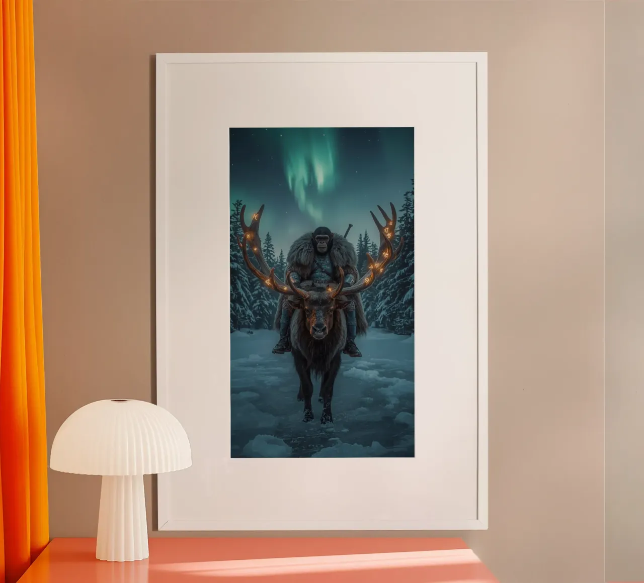 Guerriero scimpanzé svedese poster da van hellen