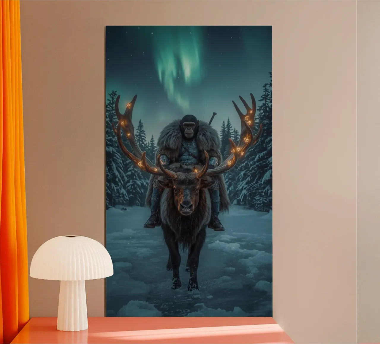 Guerriero scimpanzé svedese poster da van hellen
