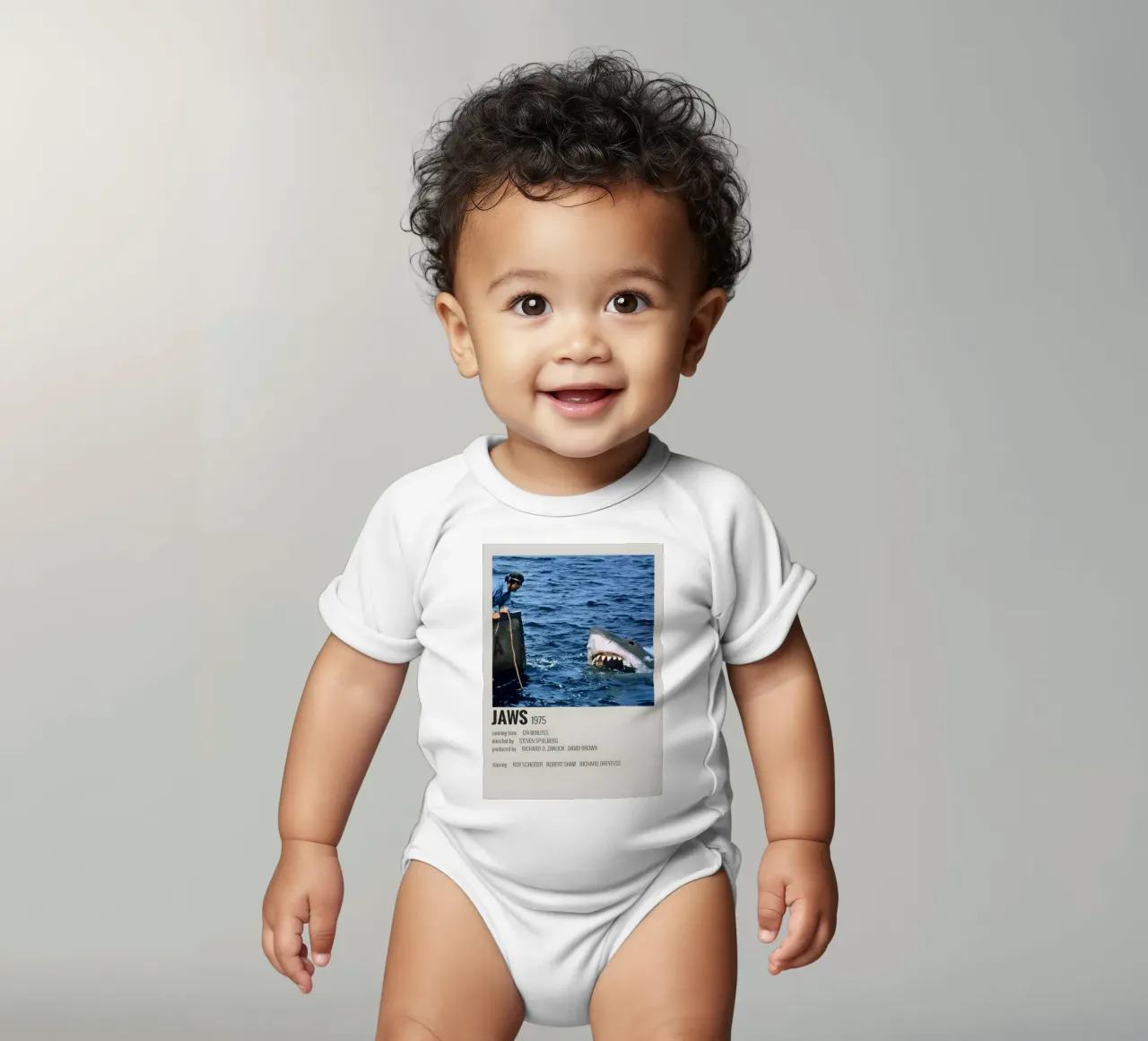 JAWS 1975 Kurzarm Babybody von MVFminimalist