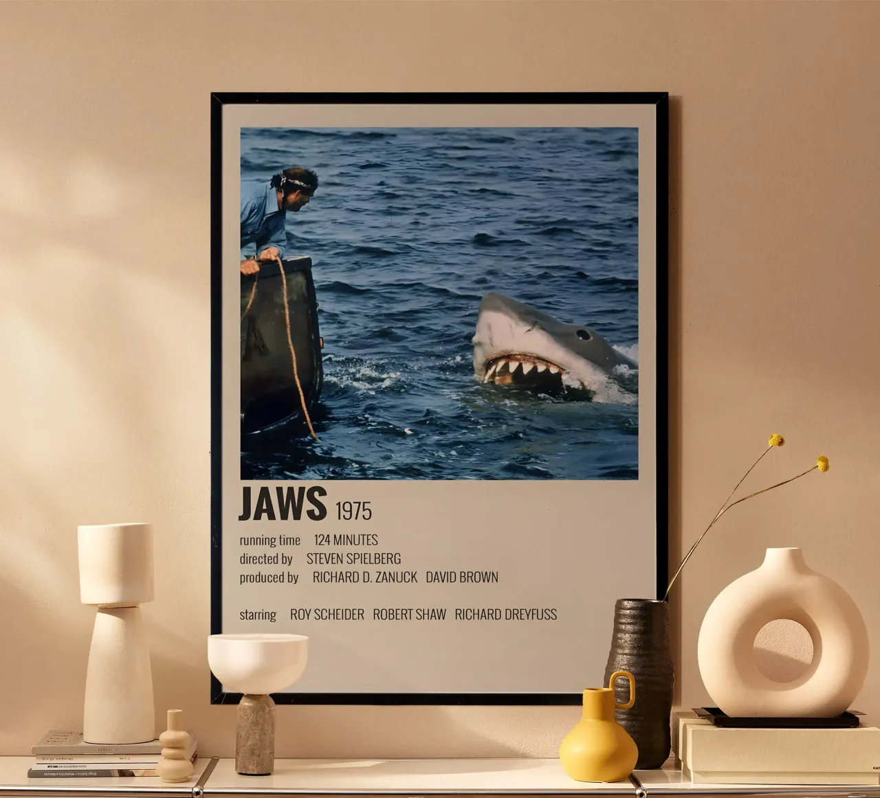 JAWS 1975 Poster von MVFminimalist