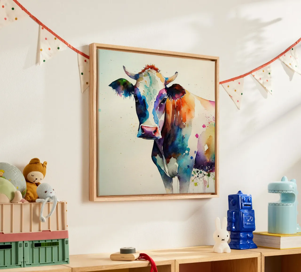 Muurkunst van Imagine canvas met Baklijst van Imagine