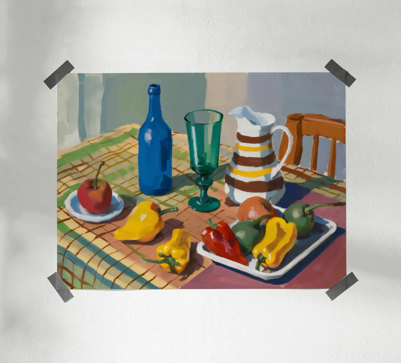 Tavolo da raccolto rustico carta hahnemühle da Dawn Light