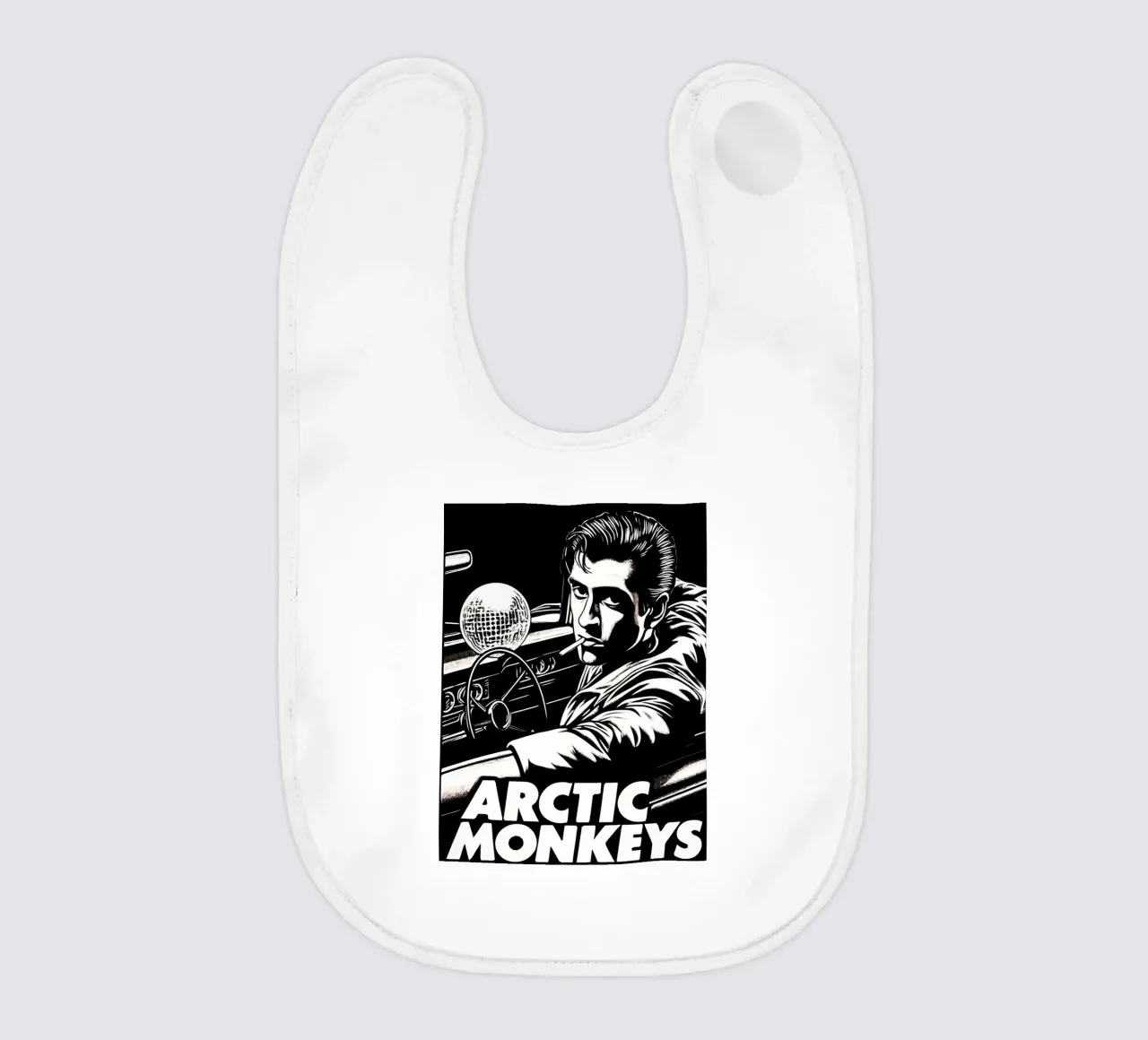 Arctic Monkeys alex turner Art baby bib by music soul