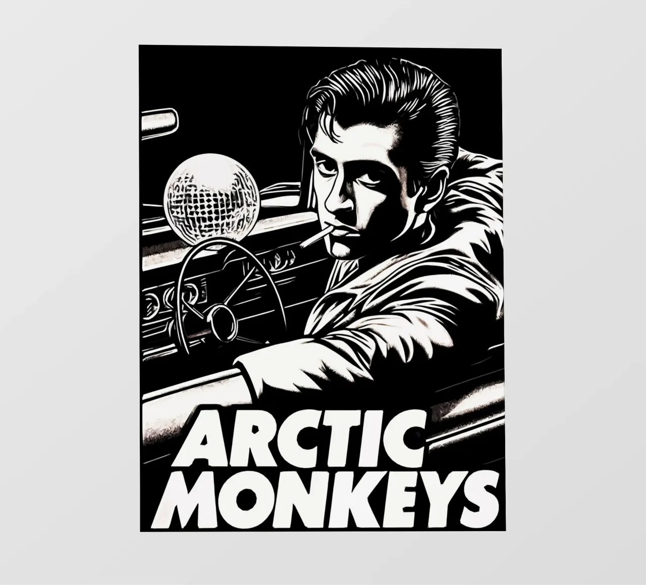 Arctic Monkeys alex turner Kunst PVC Plane von music soul