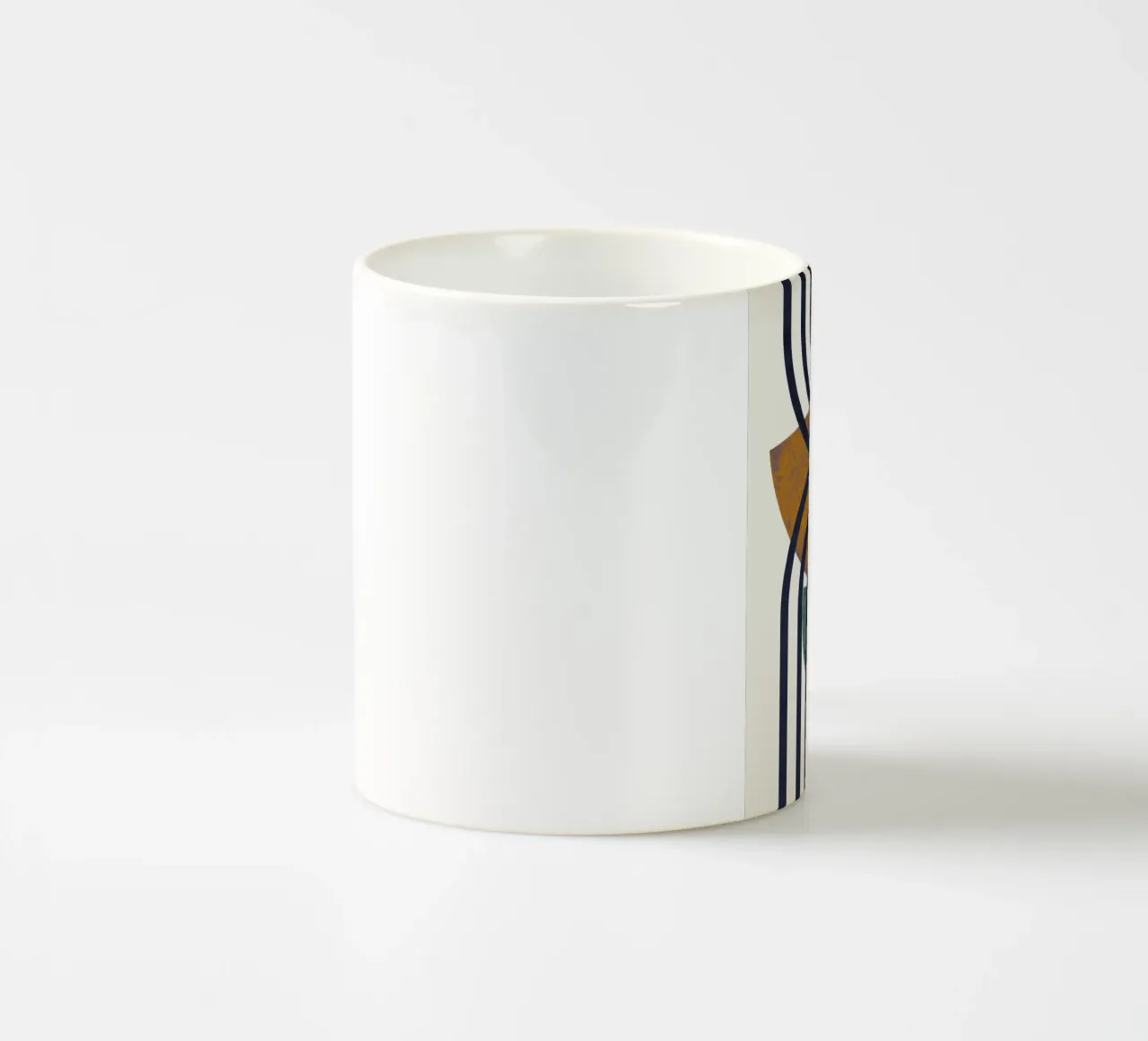 Bronzo di metà secolo 02 tazza in ceramica da Little Dean