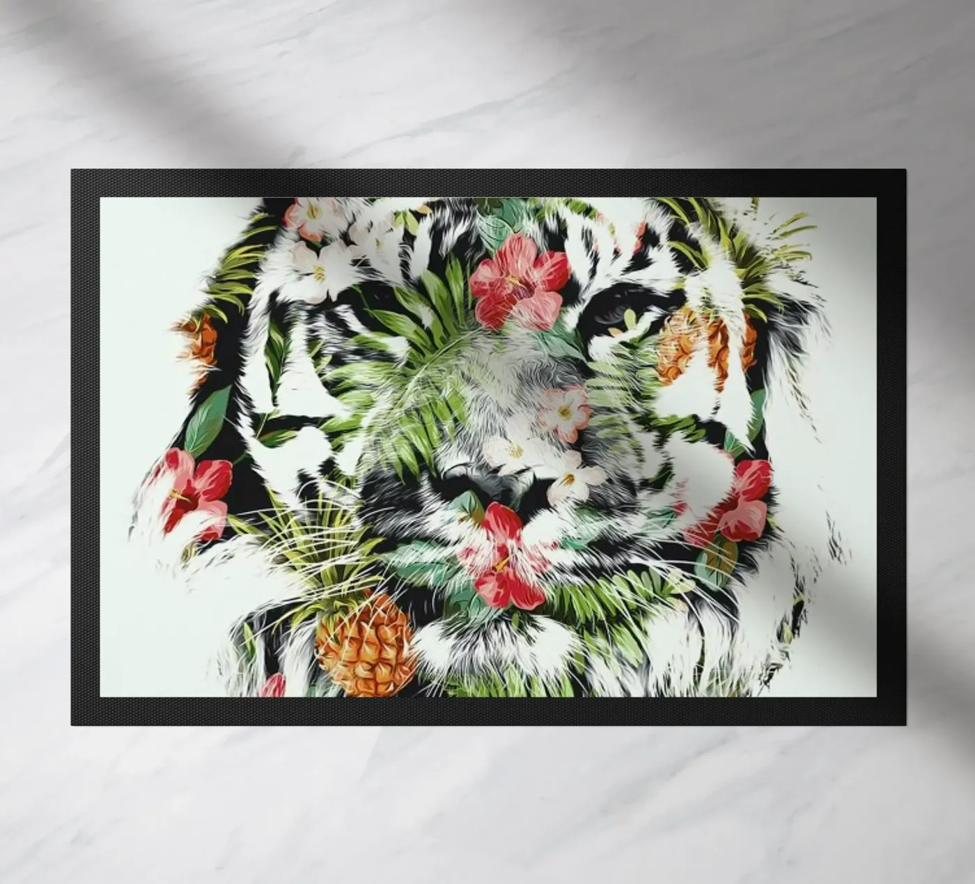 Tropical Tiger doormat by Róbert Farkas