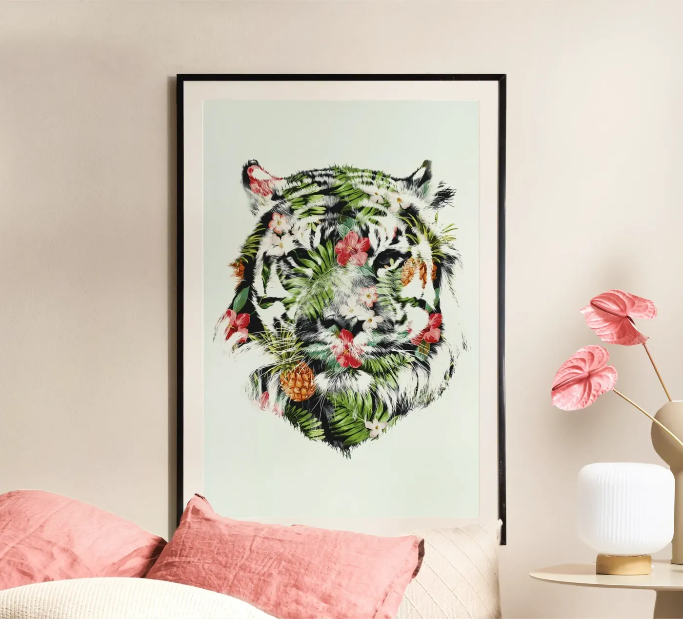 Tropical Tiger poster by Róbert Farkas