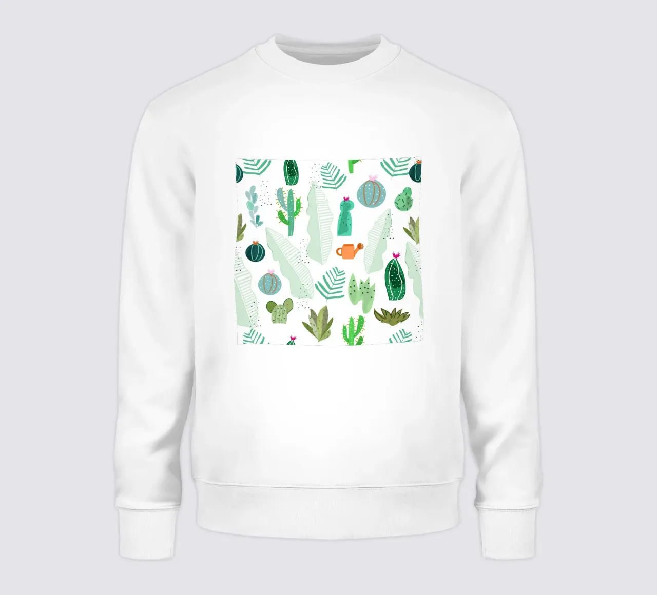 Cactus e fiori felpa da gulsengunel
