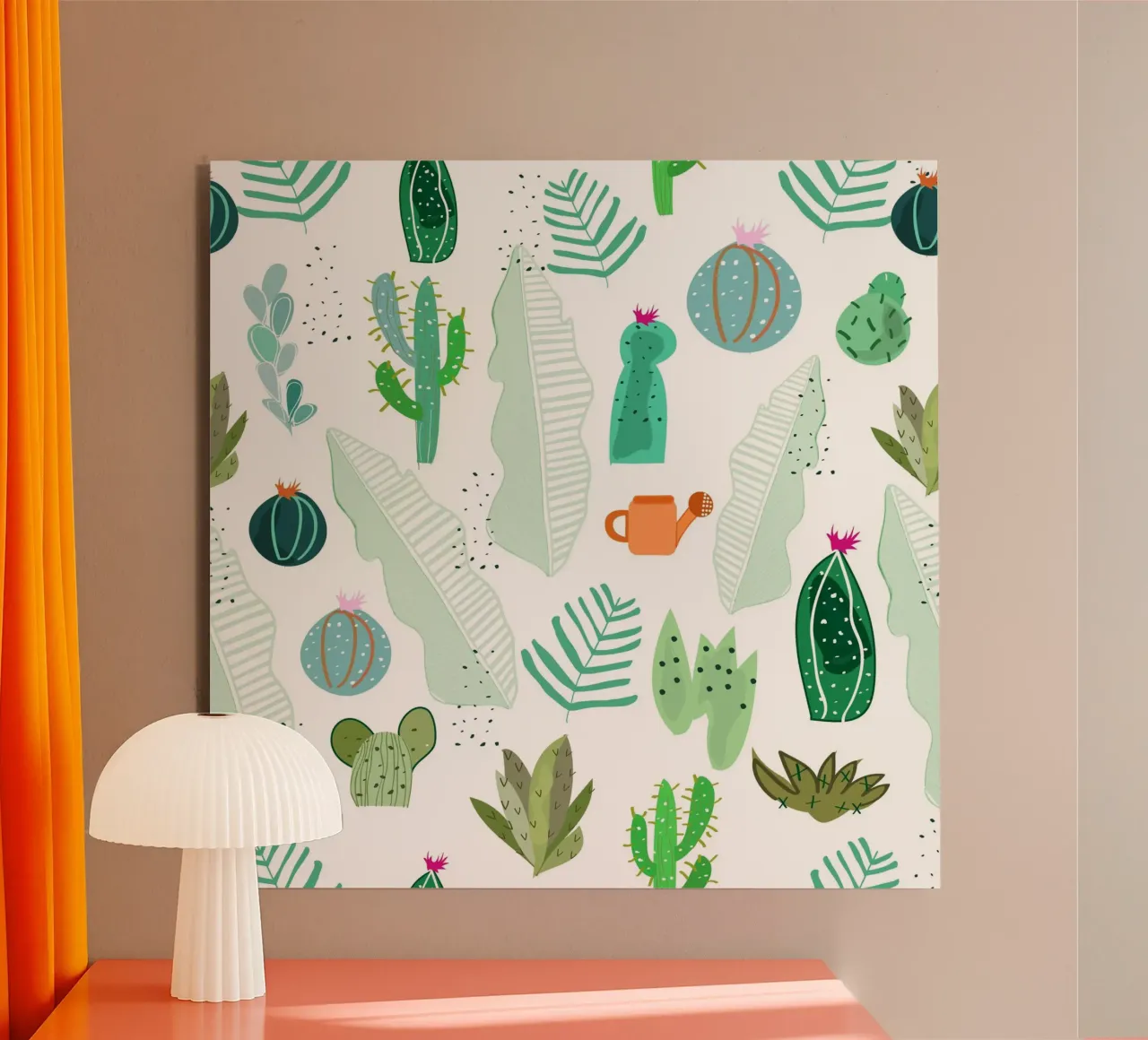 Cactus e fiori alluminio dibond da gulsengunel