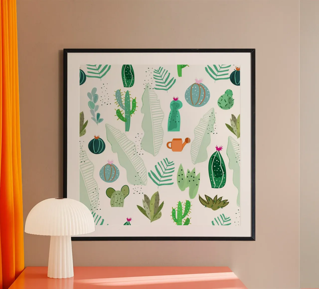 Cactus e fiori carta hahnemühle da gulsengunel