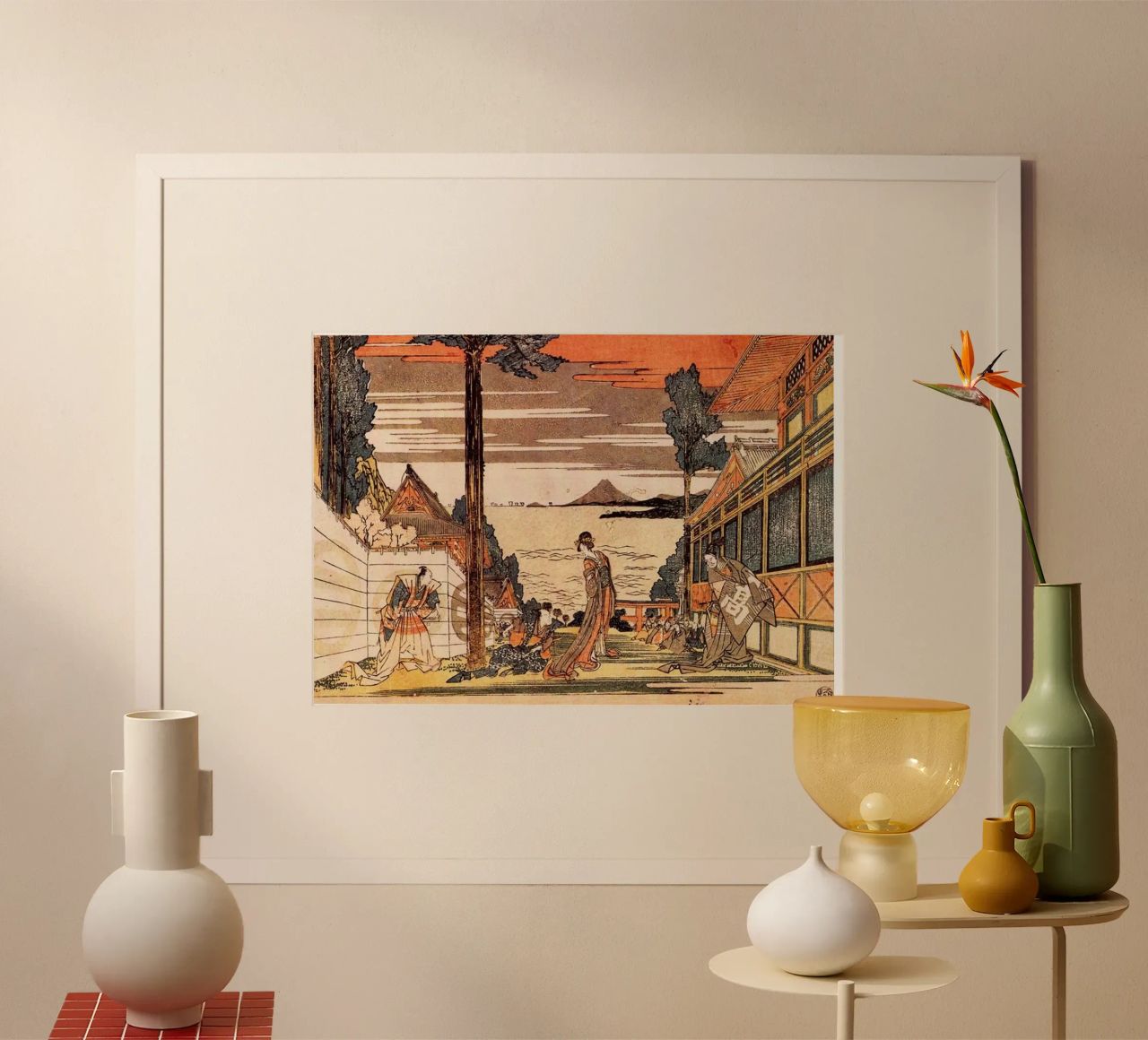 First Act by Katsushika Hokusai poster van Black Shop