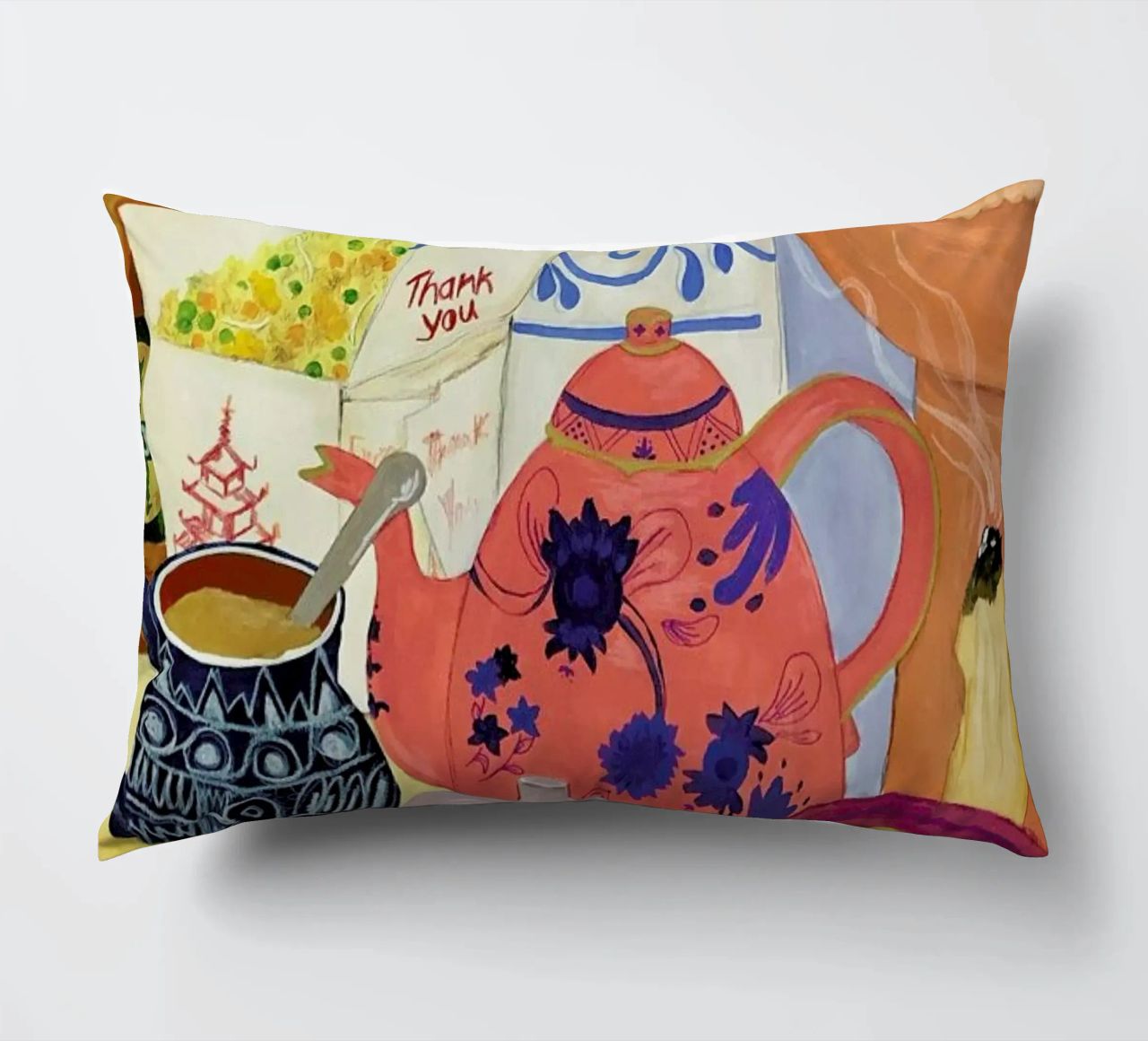 Big Clutter No. 2 decorative cushion by Paloma Kua