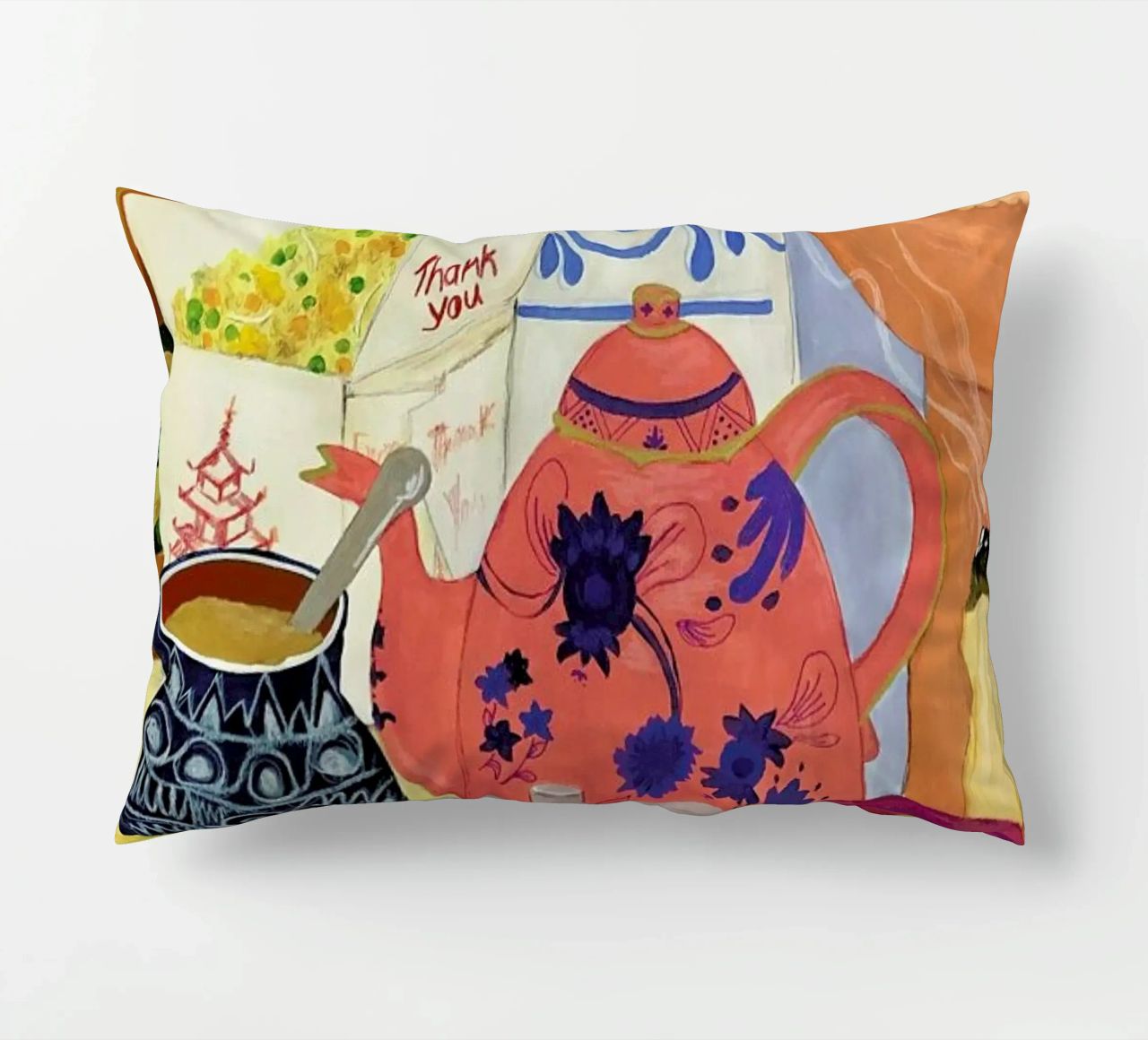 Big Clutter No. 2 decorative cushion by Paloma Kua