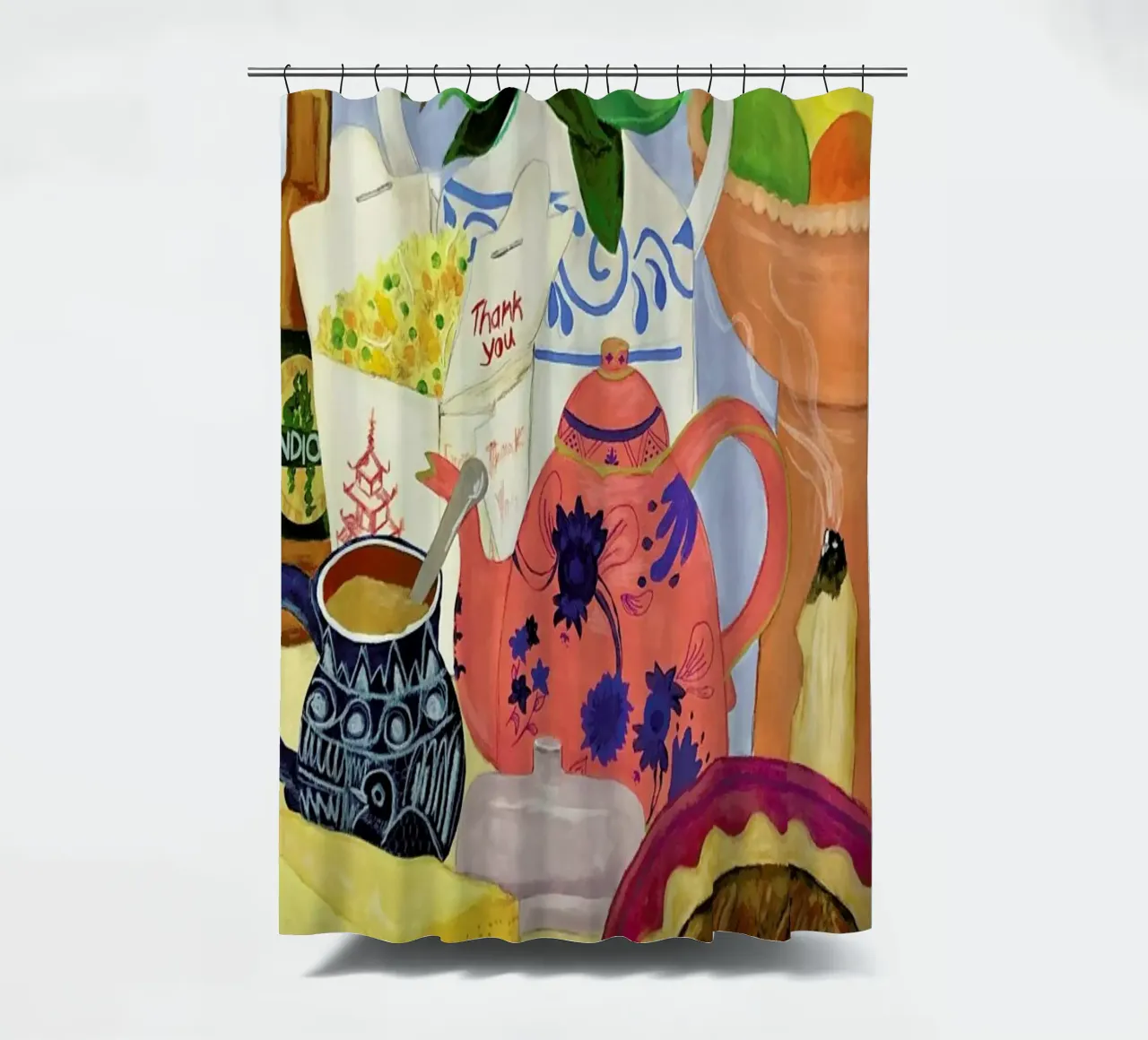 Big Clutter No. 2 tenda da doccia da Paloma Kua