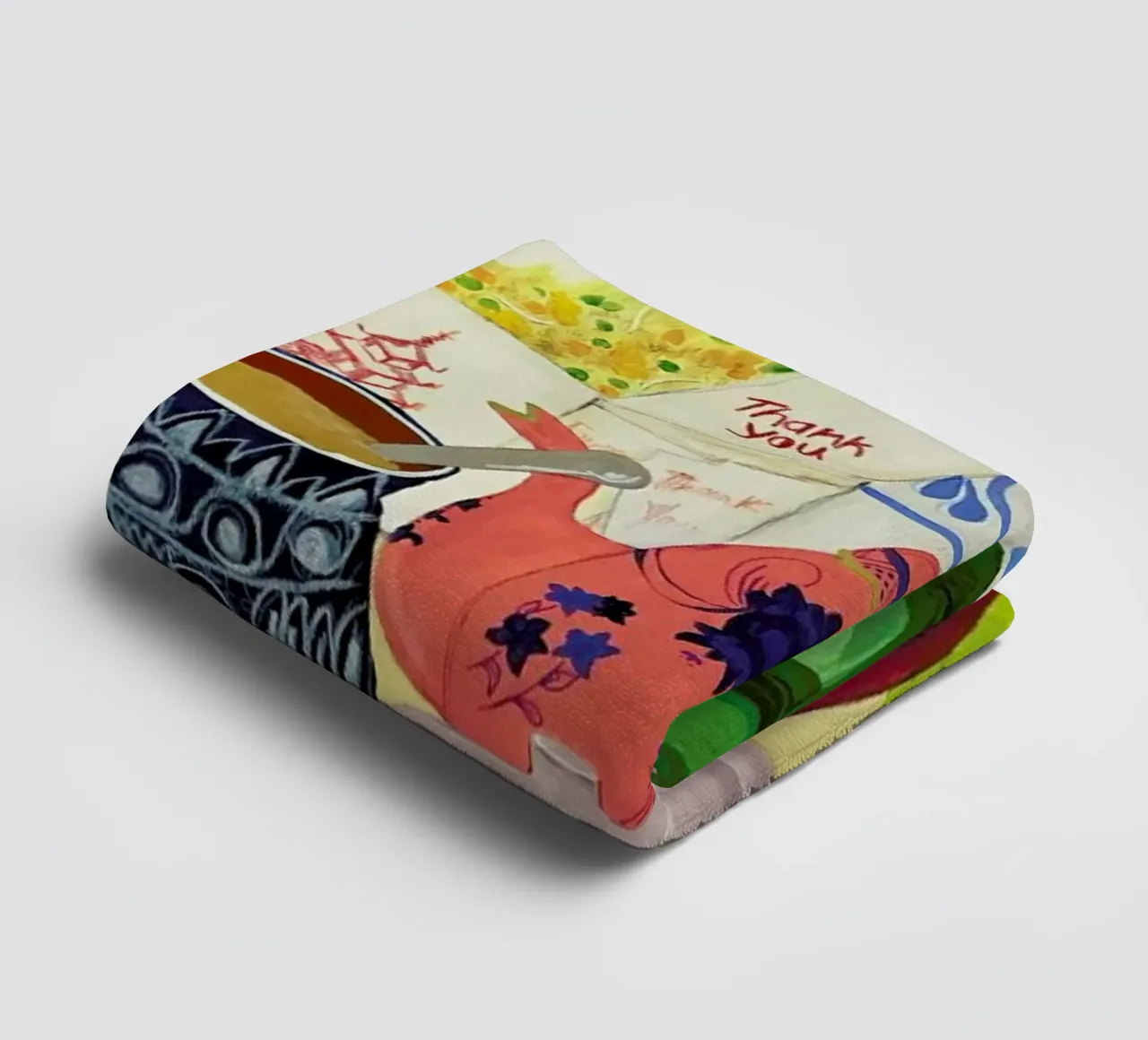 Big Clutter No. 2 Handtuch von Paloma Kua