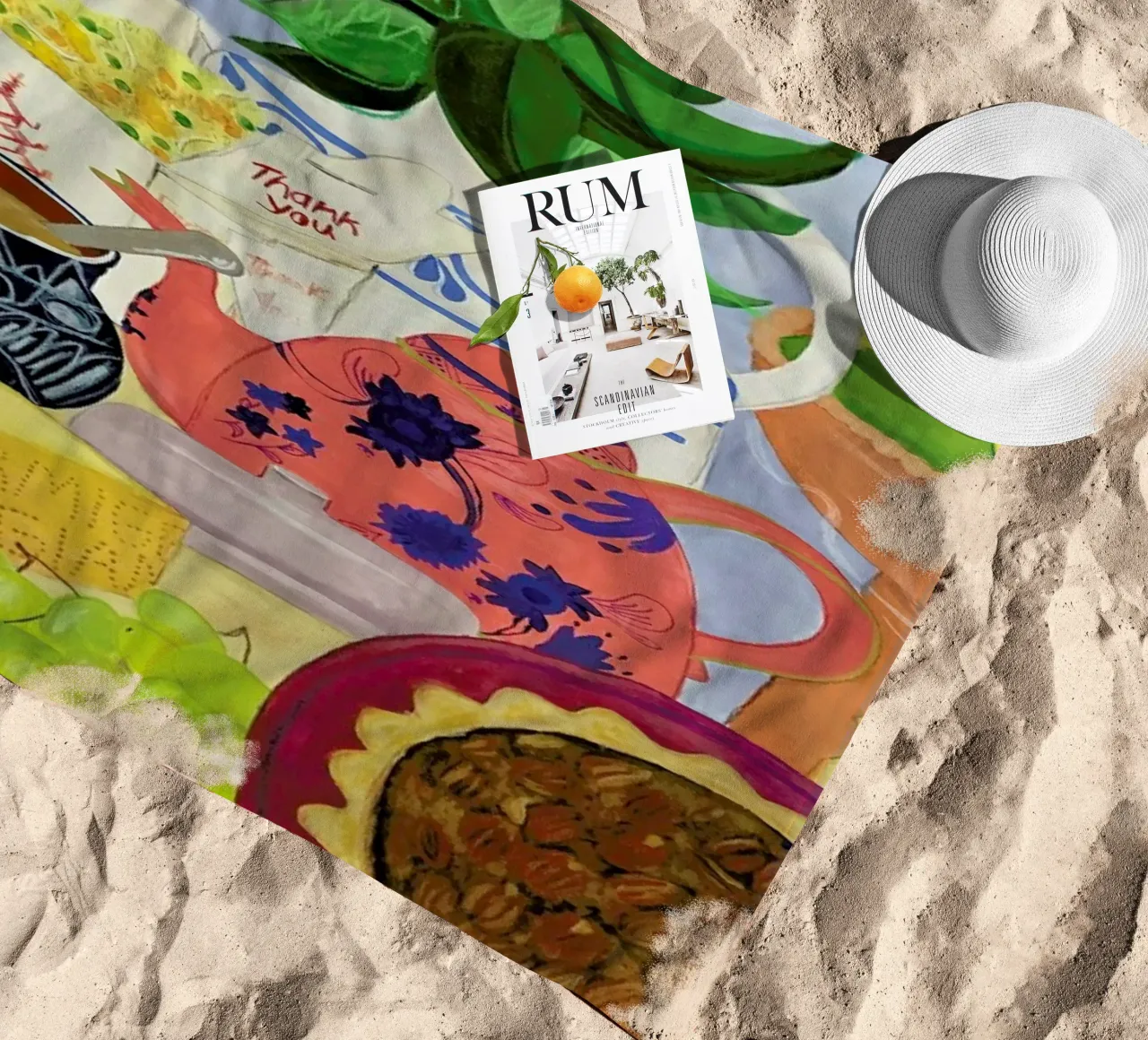 Big Clutter No. 2 beach towel by Paloma Kua