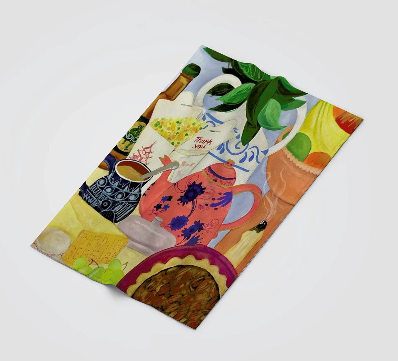 Big Clutter No. 2 fleece blanket by Paloma Kua