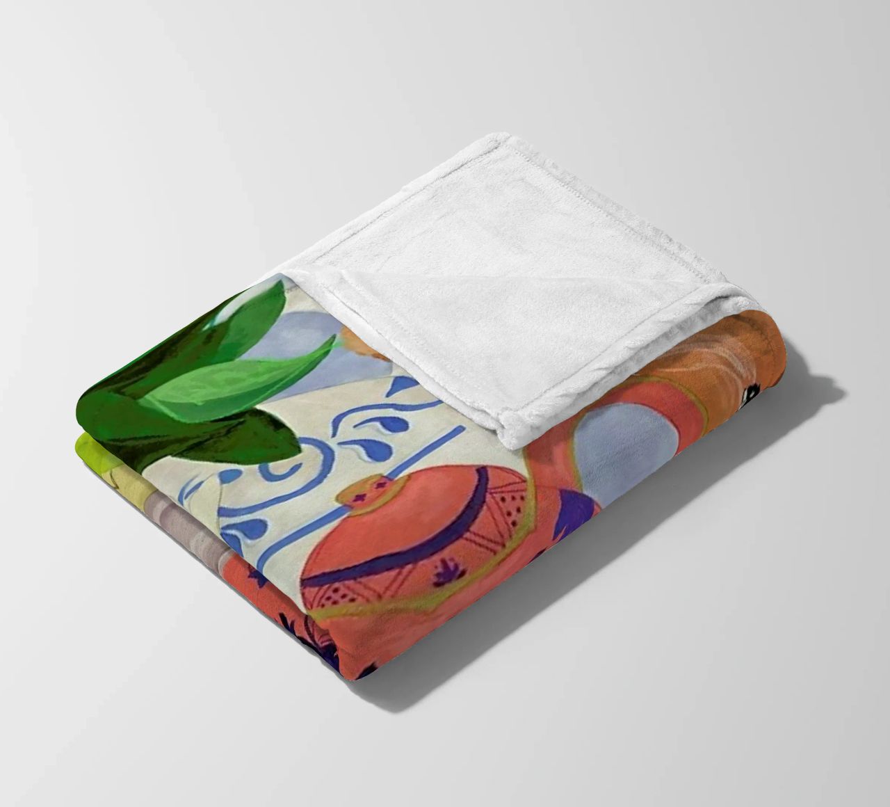 Big Clutter No. 2 fleece blanket by Paloma Kua