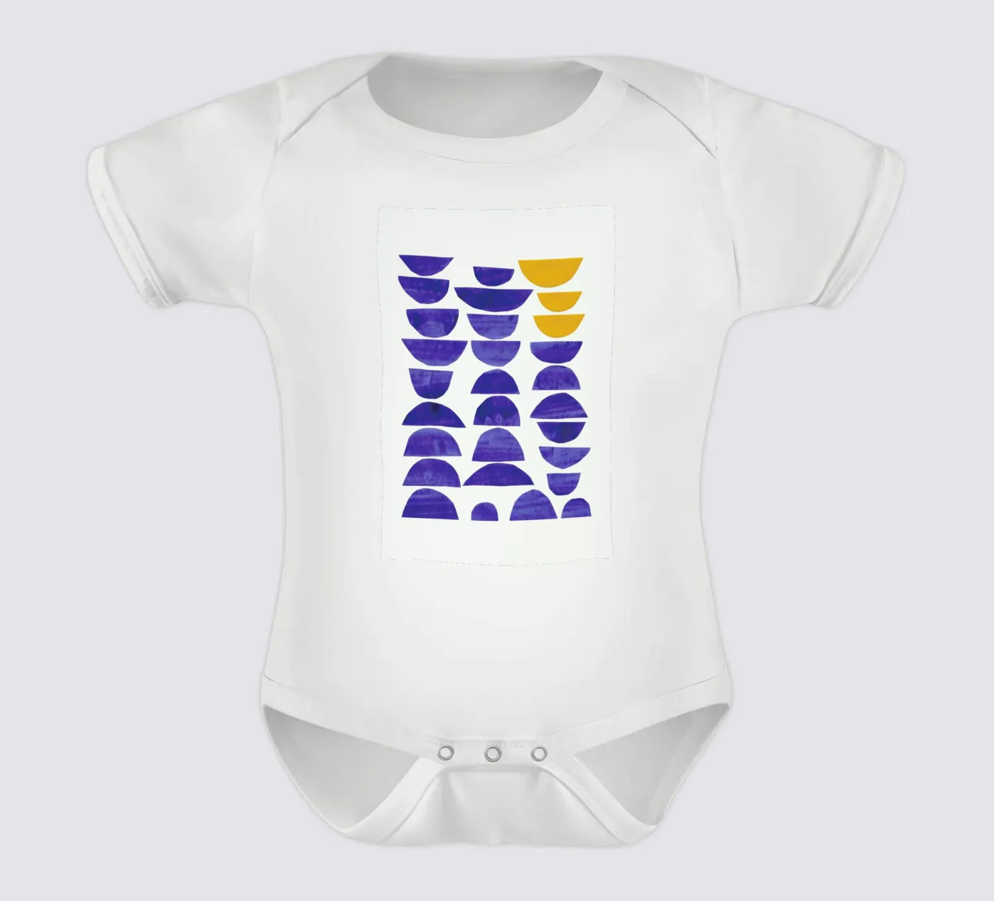 Sunset Waves Kurzarm Babybody von EnShape