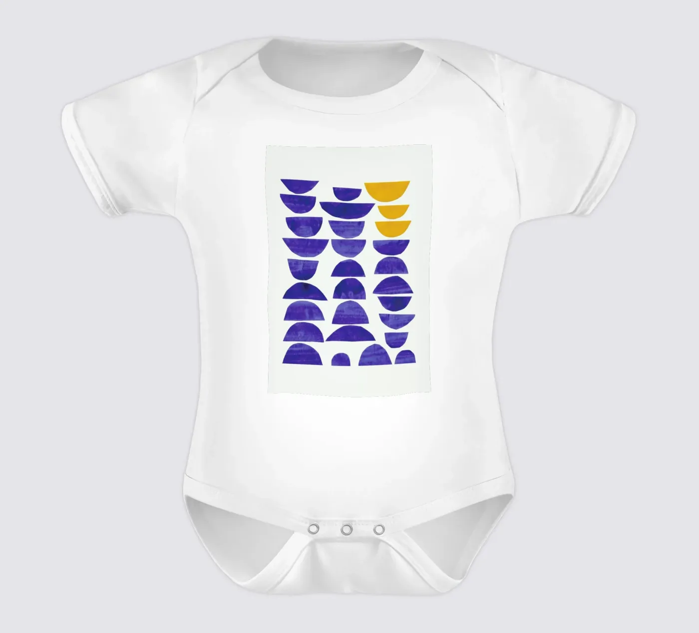 Sunset Waves Kurzarm Babybody von EnShape