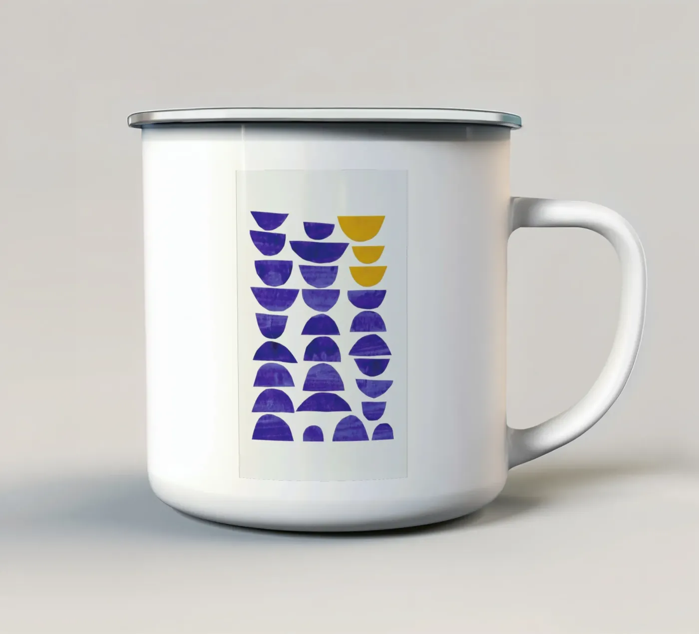 Sunset Waves enamel mug by EnShape