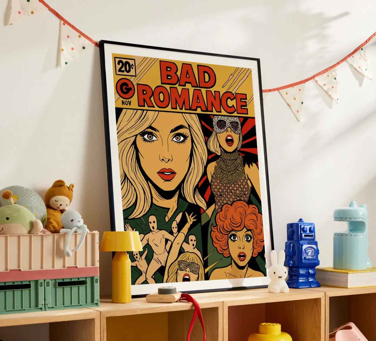 Lady GG Bad Romance poster con telaio in alluminio da lucasmeier