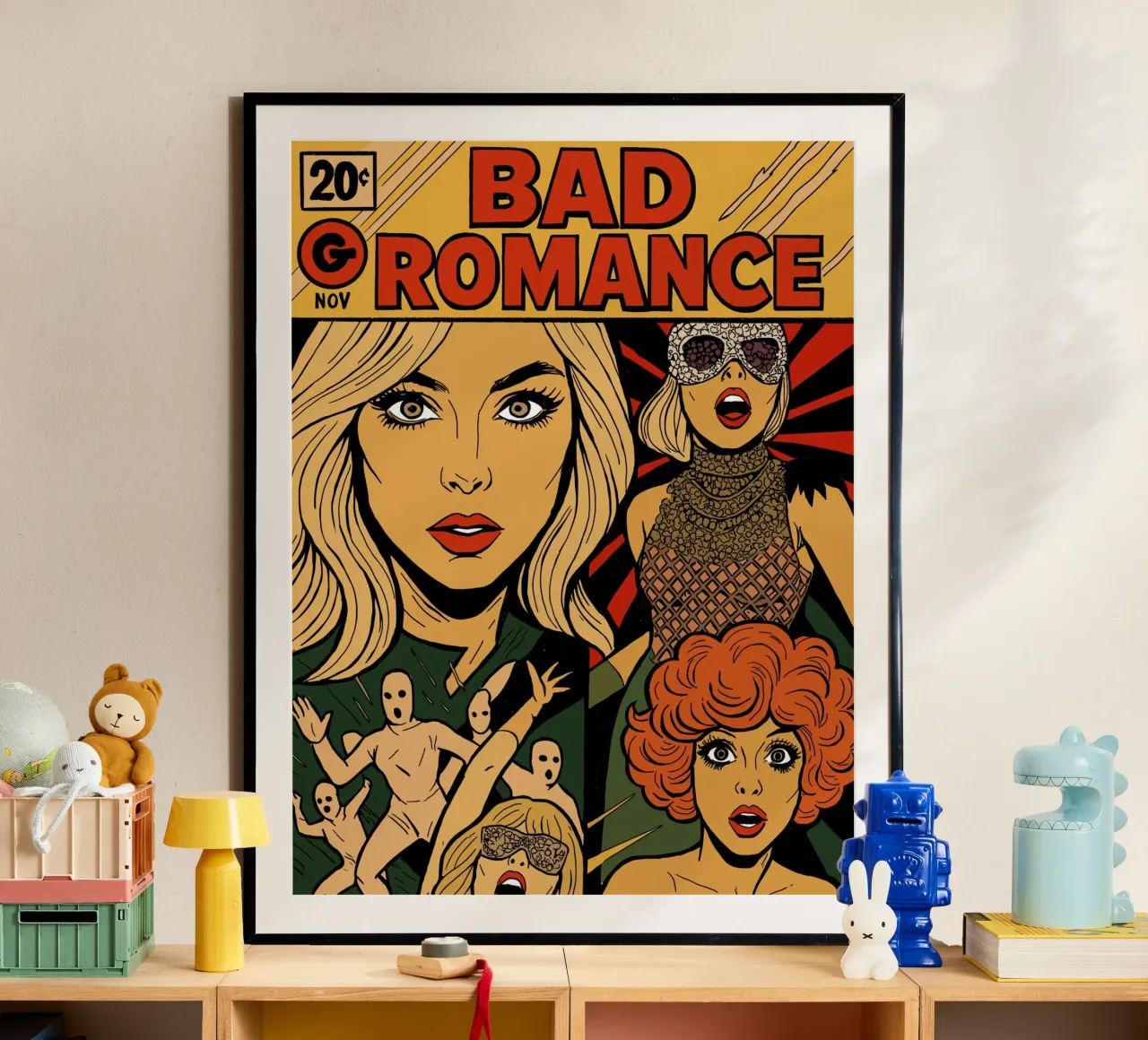 Lady GG Bad Romance poster con telaio in alluminio da lucasmeier