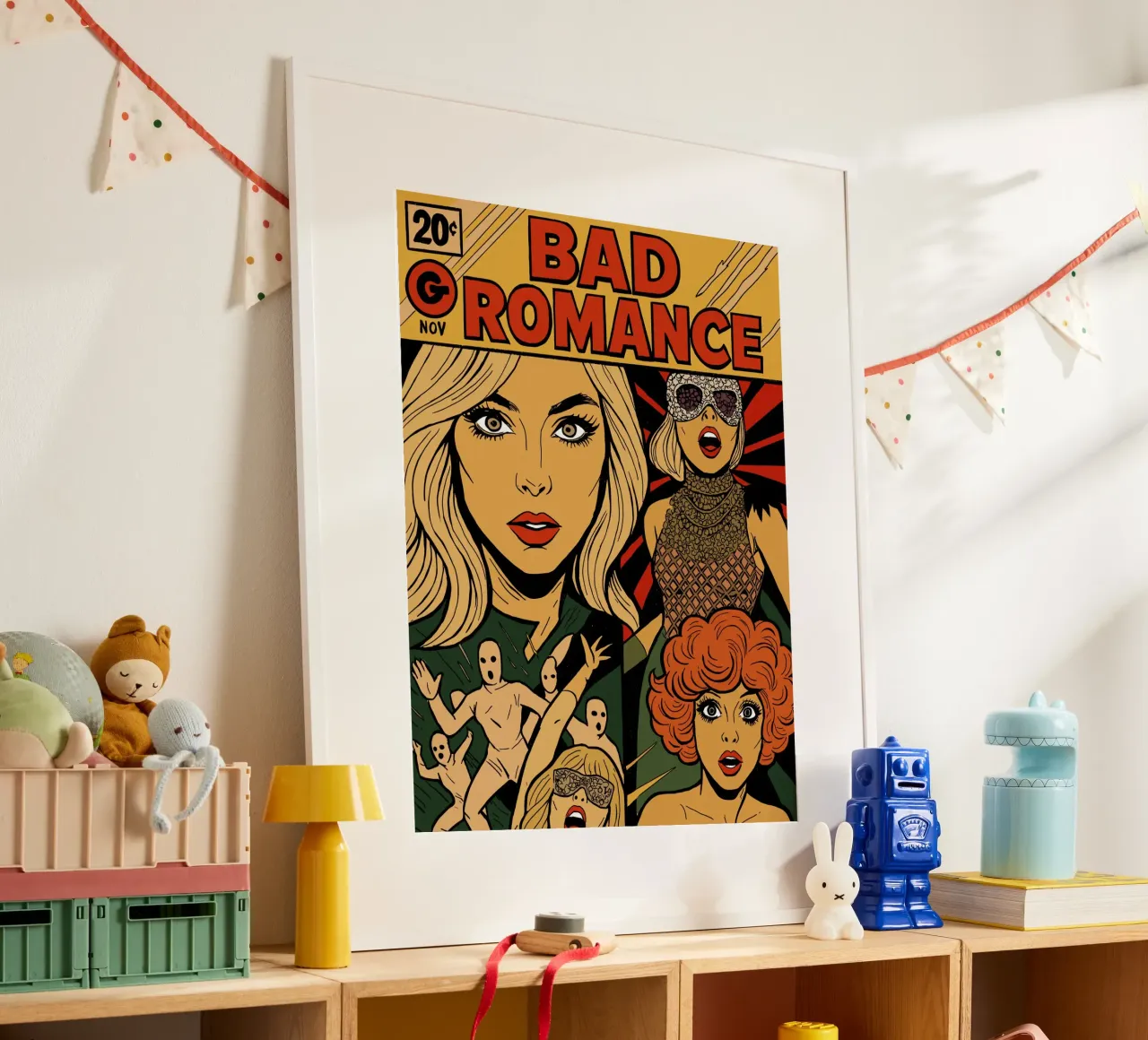Lady GG Bad Romance poster con telaio in alluminio da lucasmeier