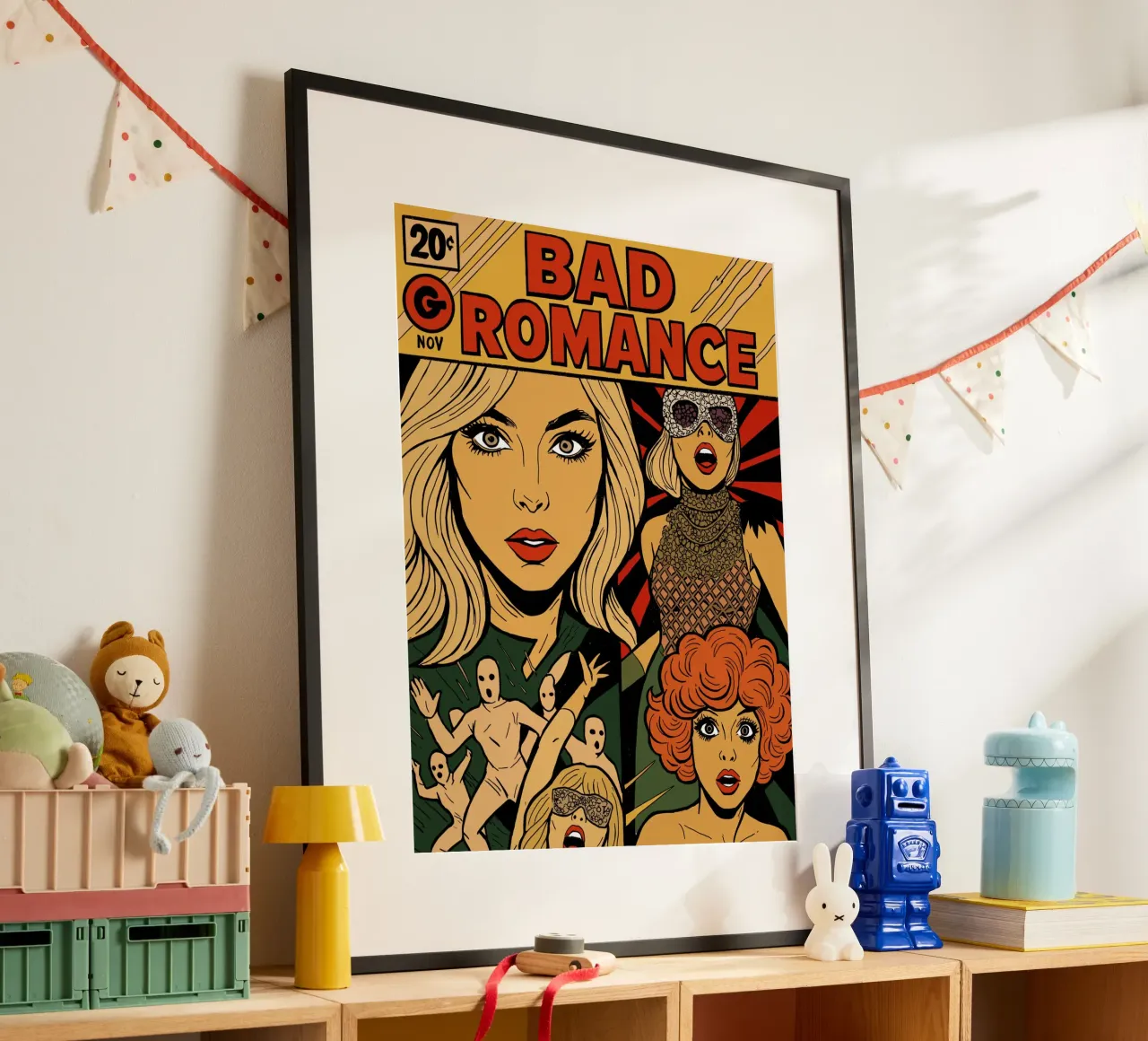 Lady GG Bad Romance poster con telaio in alluminio da lucasmeier