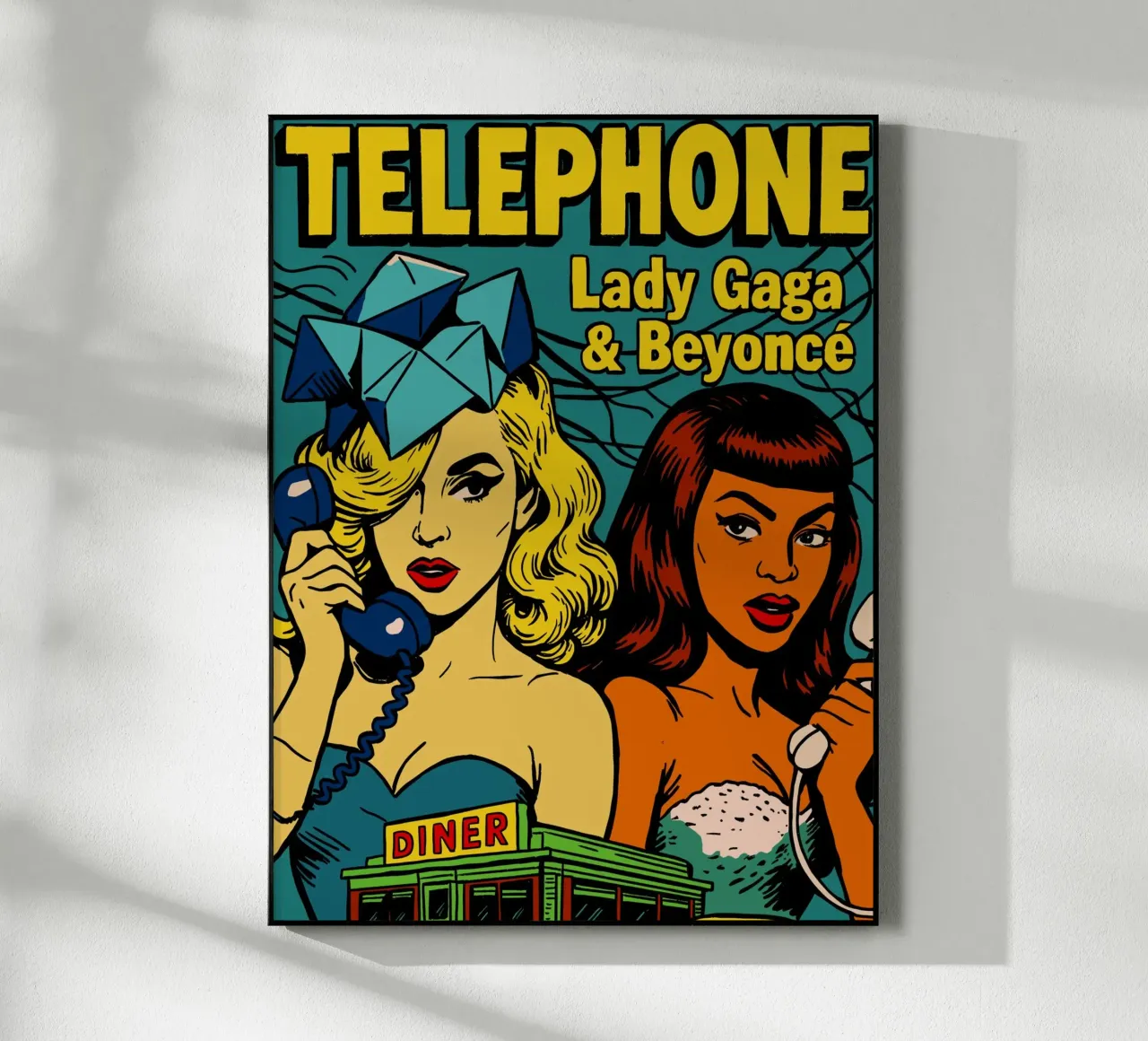 Lady GG Telephone Bync plexiglass da lucasmeier