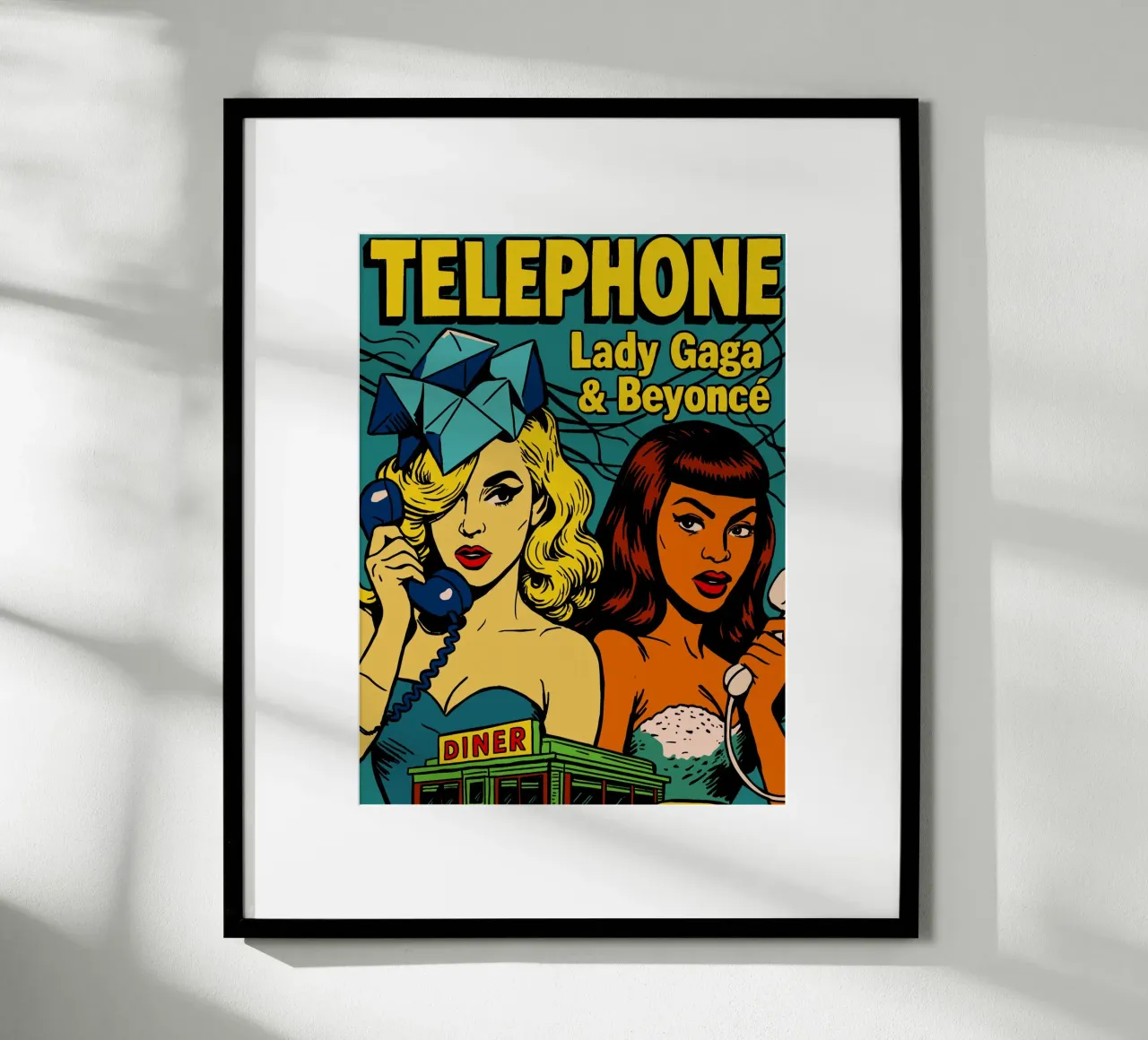 Lady GG Telephone Bync carta hahnemühle da lucasmeier