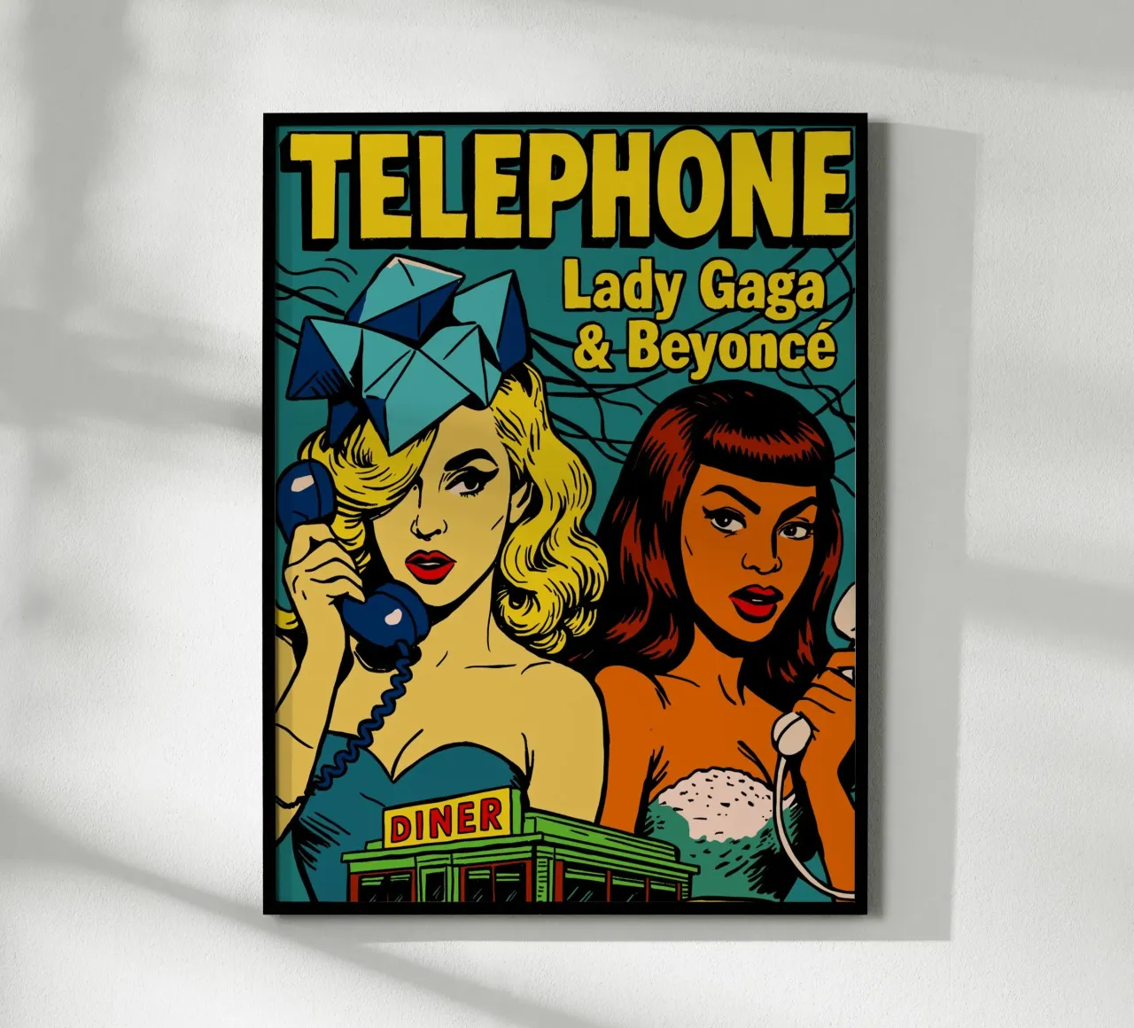 Lady GG Telephone Bync carta hahnemühle da lucasmeier