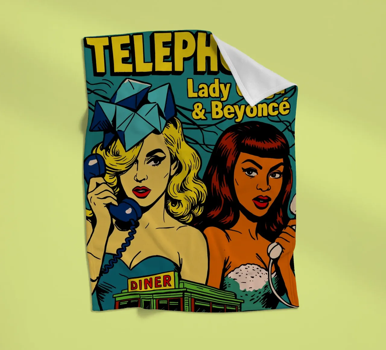 Lady GG Telephone Bync coperta in pile da lucasmeier